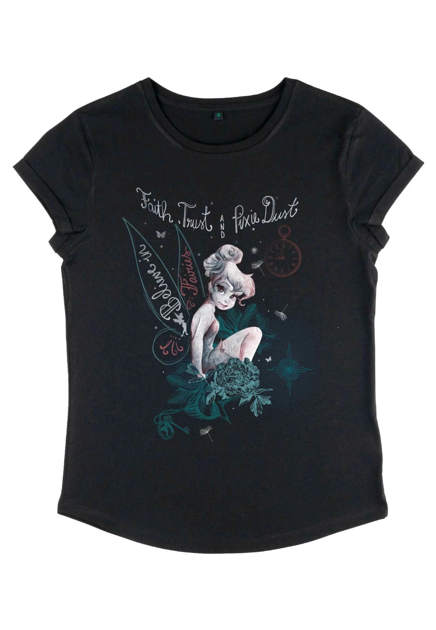 Disney Peter Pan Tink In Fairy Land - T-Shirt Print - Black - Afbeelding 5