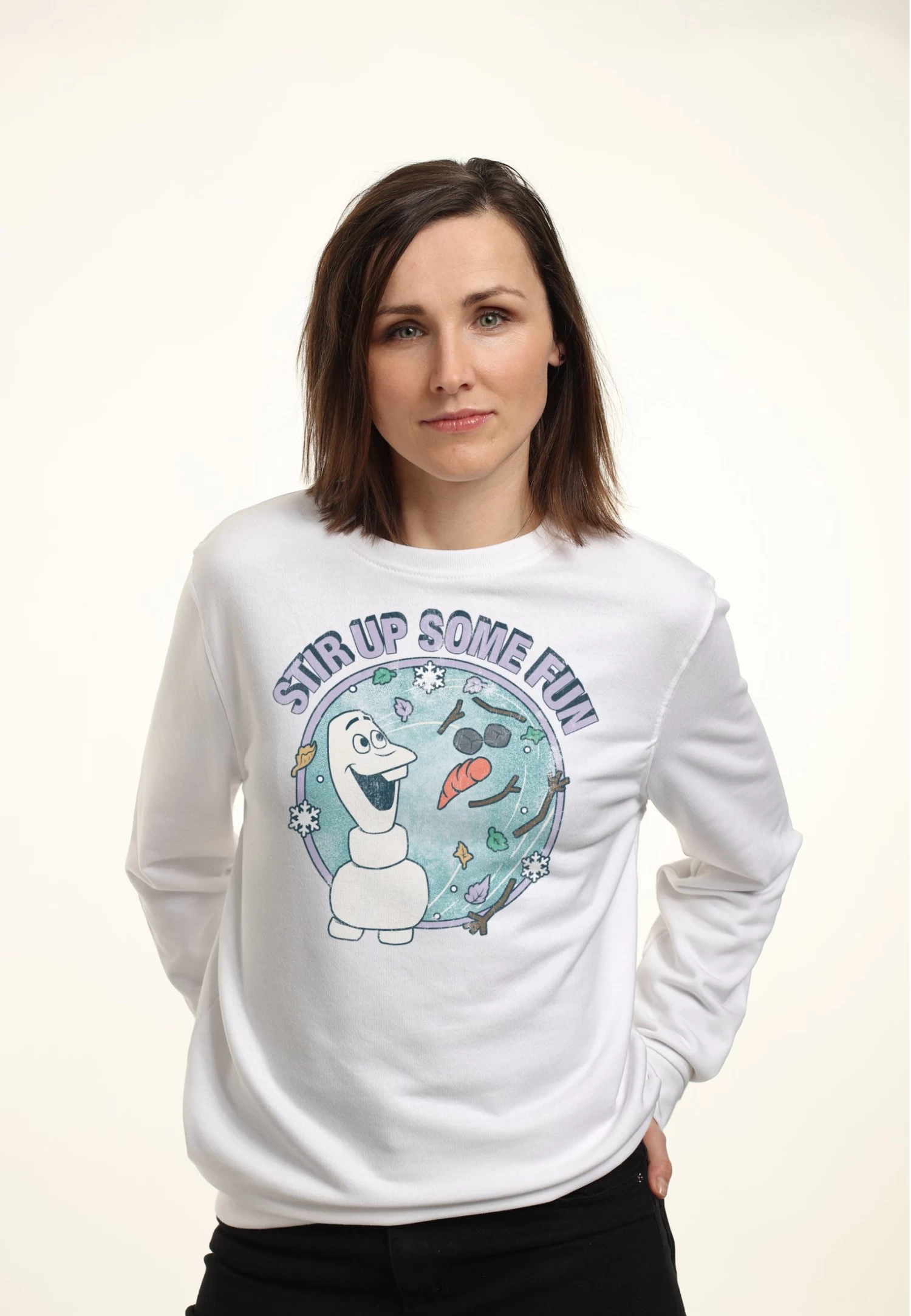 Disney Frozen 2 Feelin Fly - Sweater - White