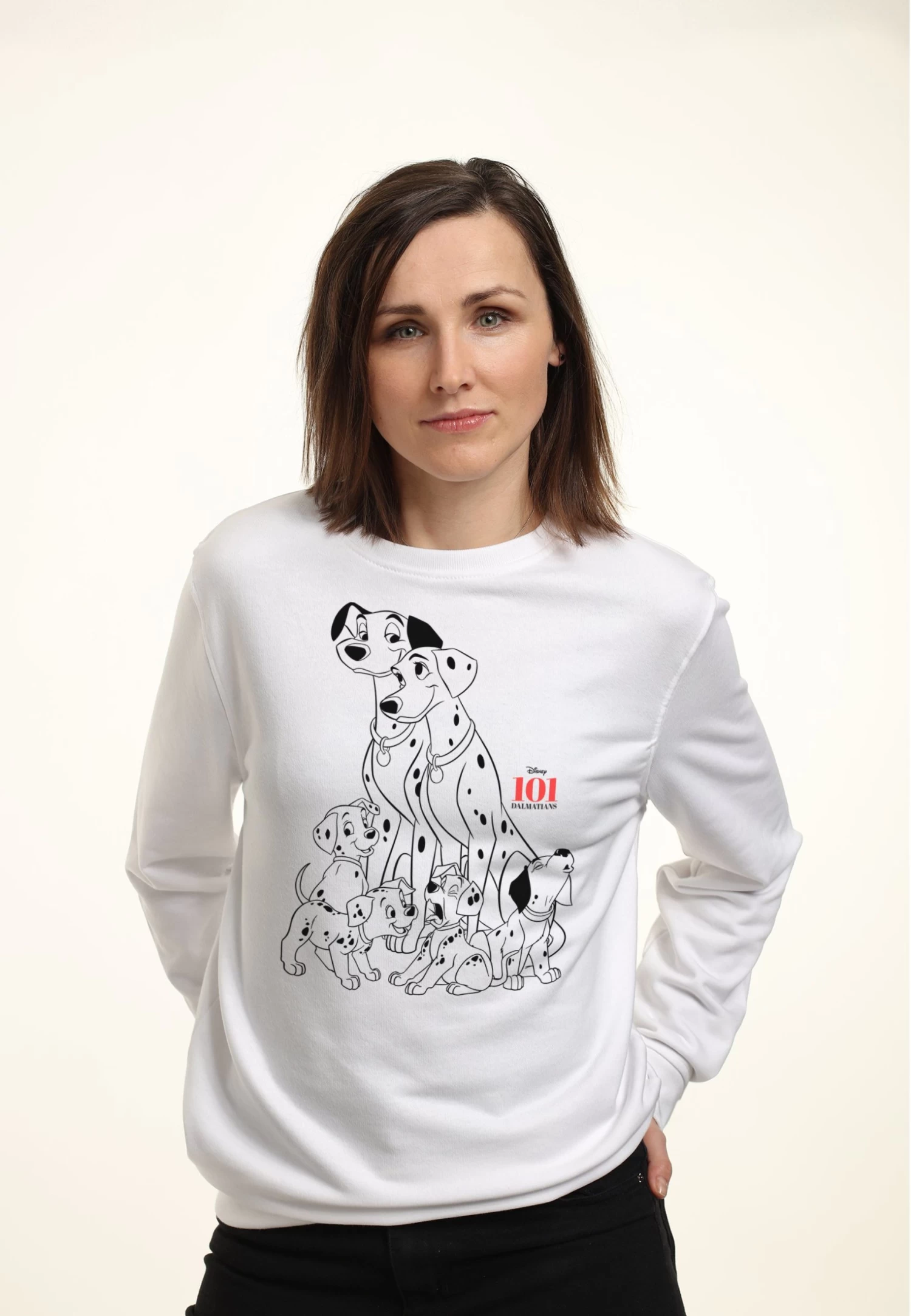 Disney 101 Dalmatians Dog Pile - Sweater - White