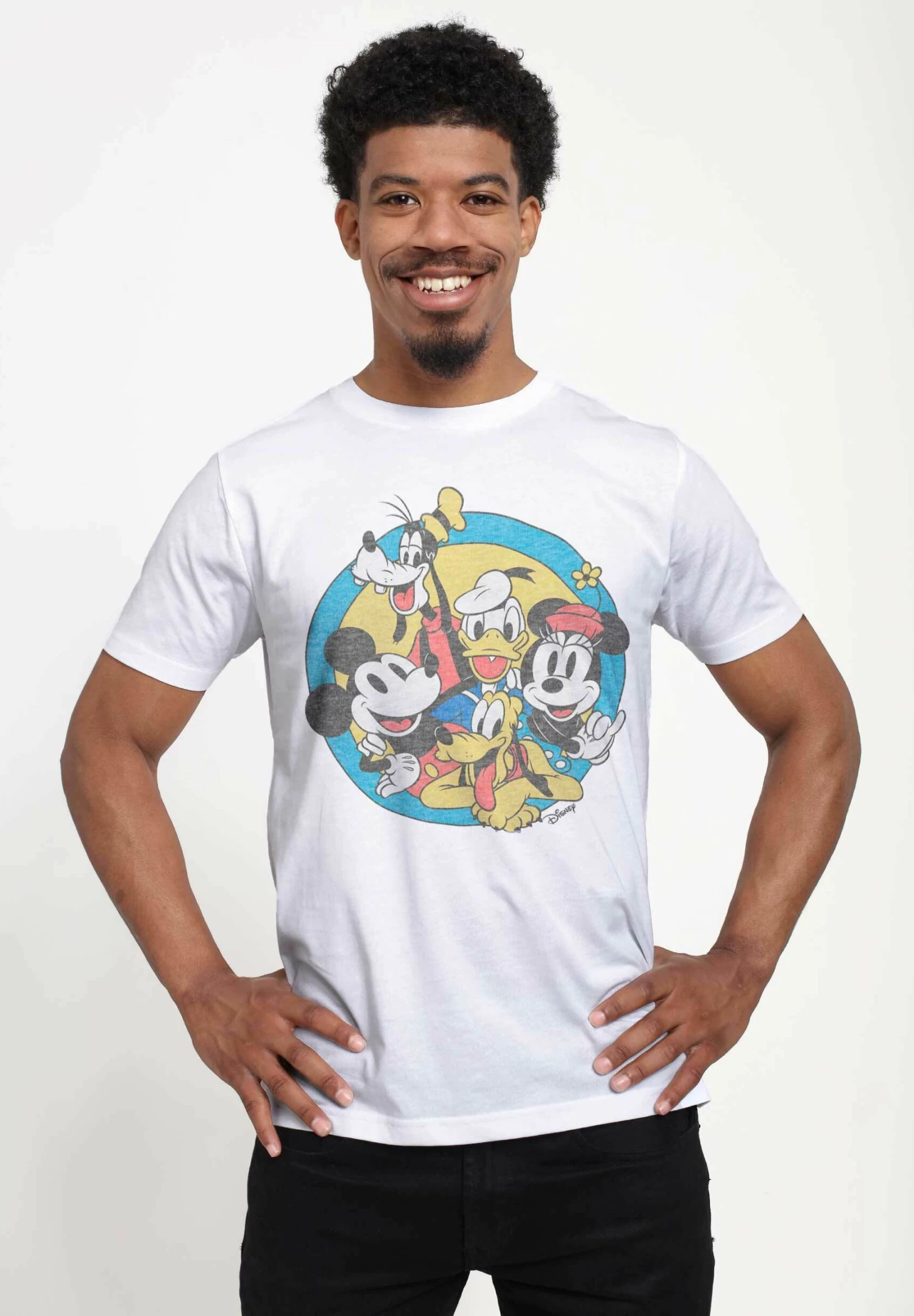 Disney Classic Mickey Original Buddies Unisex - T-Shirt Print - White