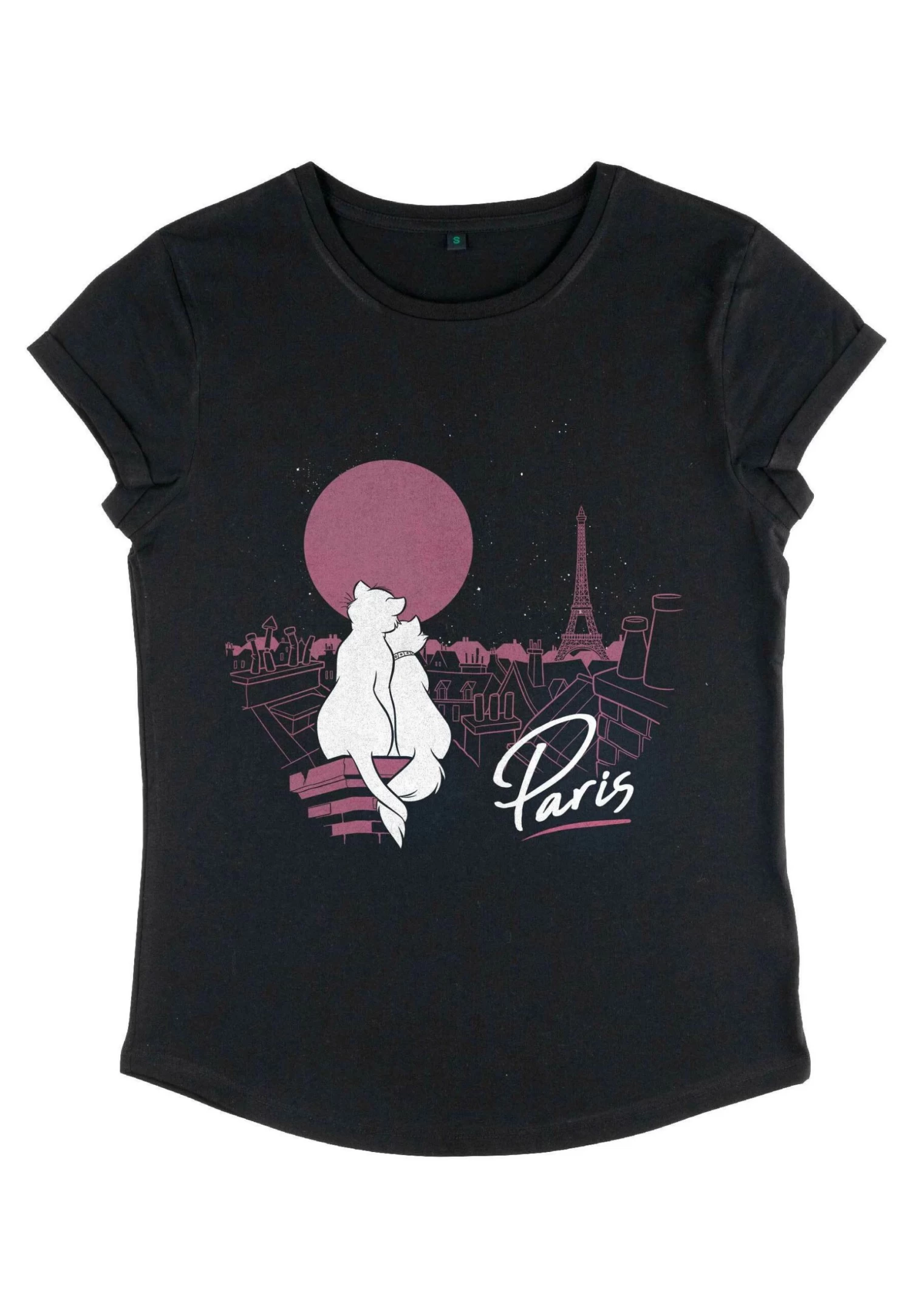 Disney The Aristocats Together In Paris - T-Shirt Print - Black - Afbeelding 5