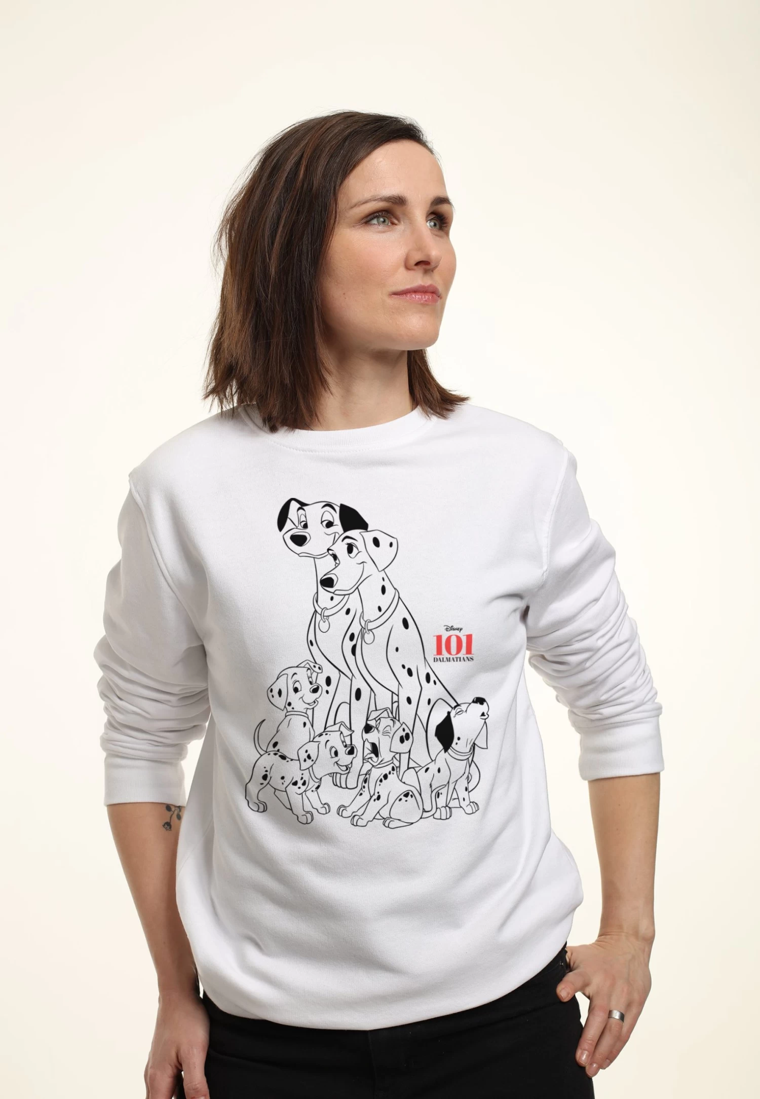 Disney 101 Dalmatians Dog Pile - Sweater - White - Afbeelding 3