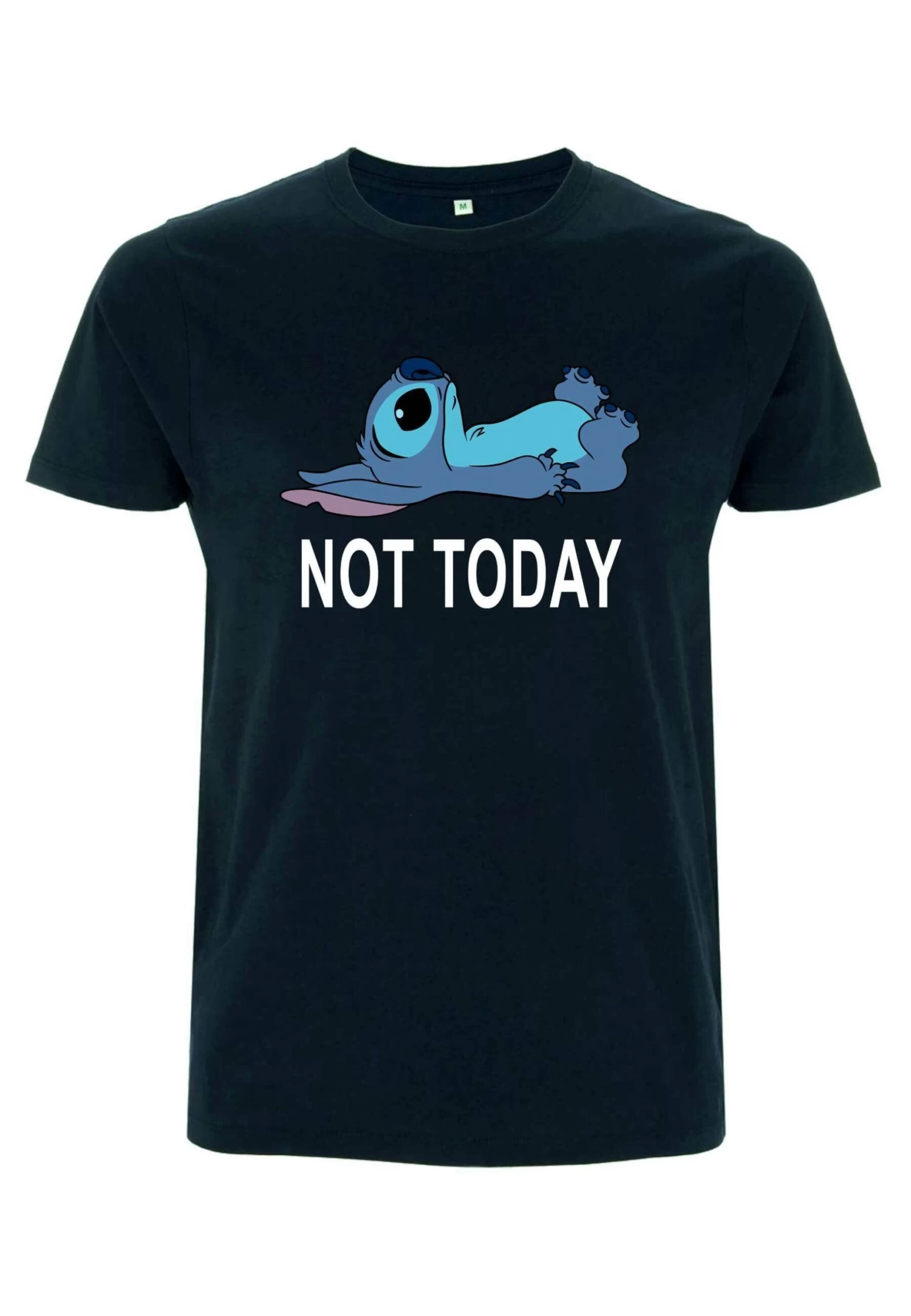 Disney Lilo & Stitch Not Today Unisex - T-Shirt Print - Navy Blue