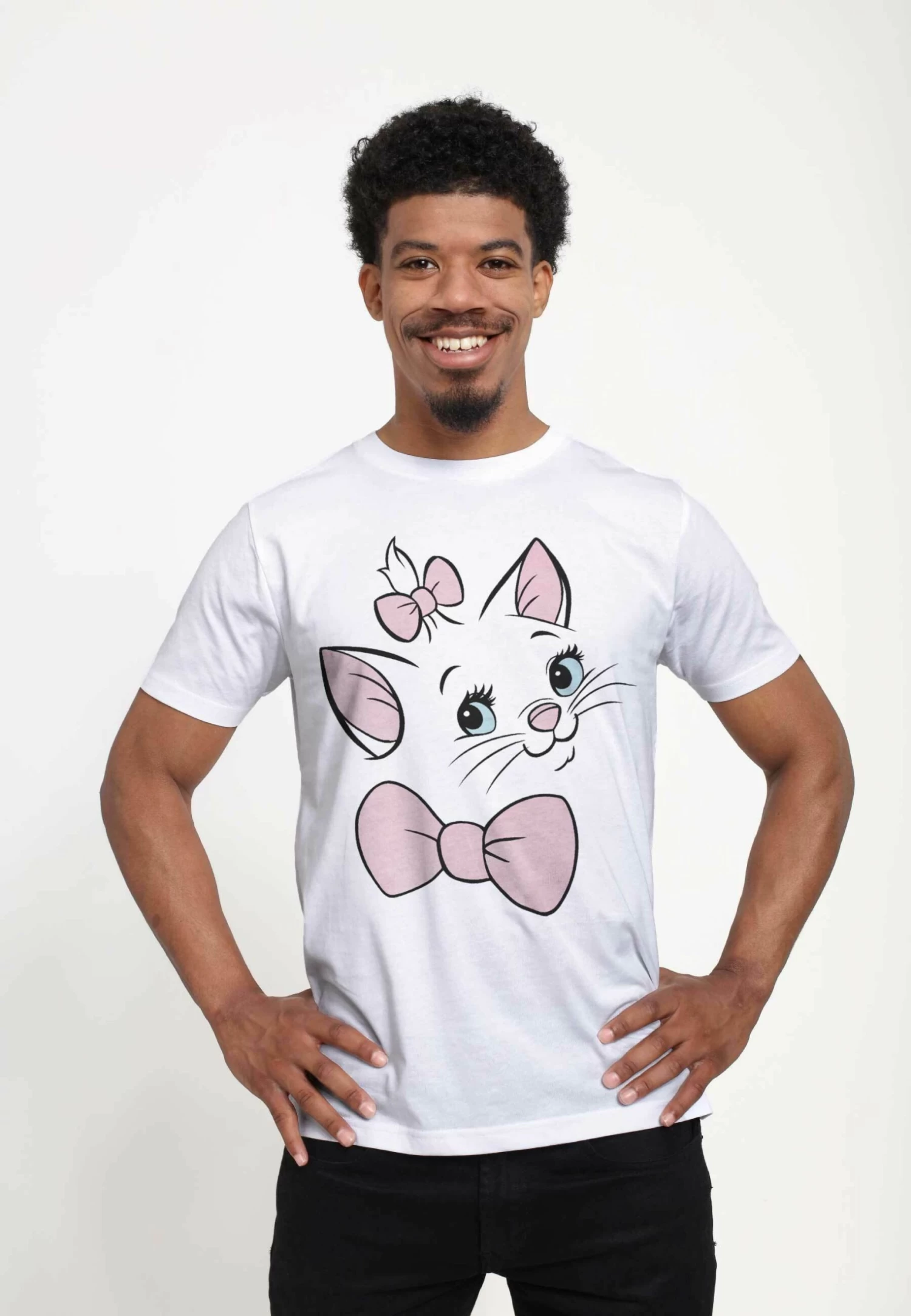 Disney The Aristocats Marie Big Face Unisex - T-Shirt Print - White