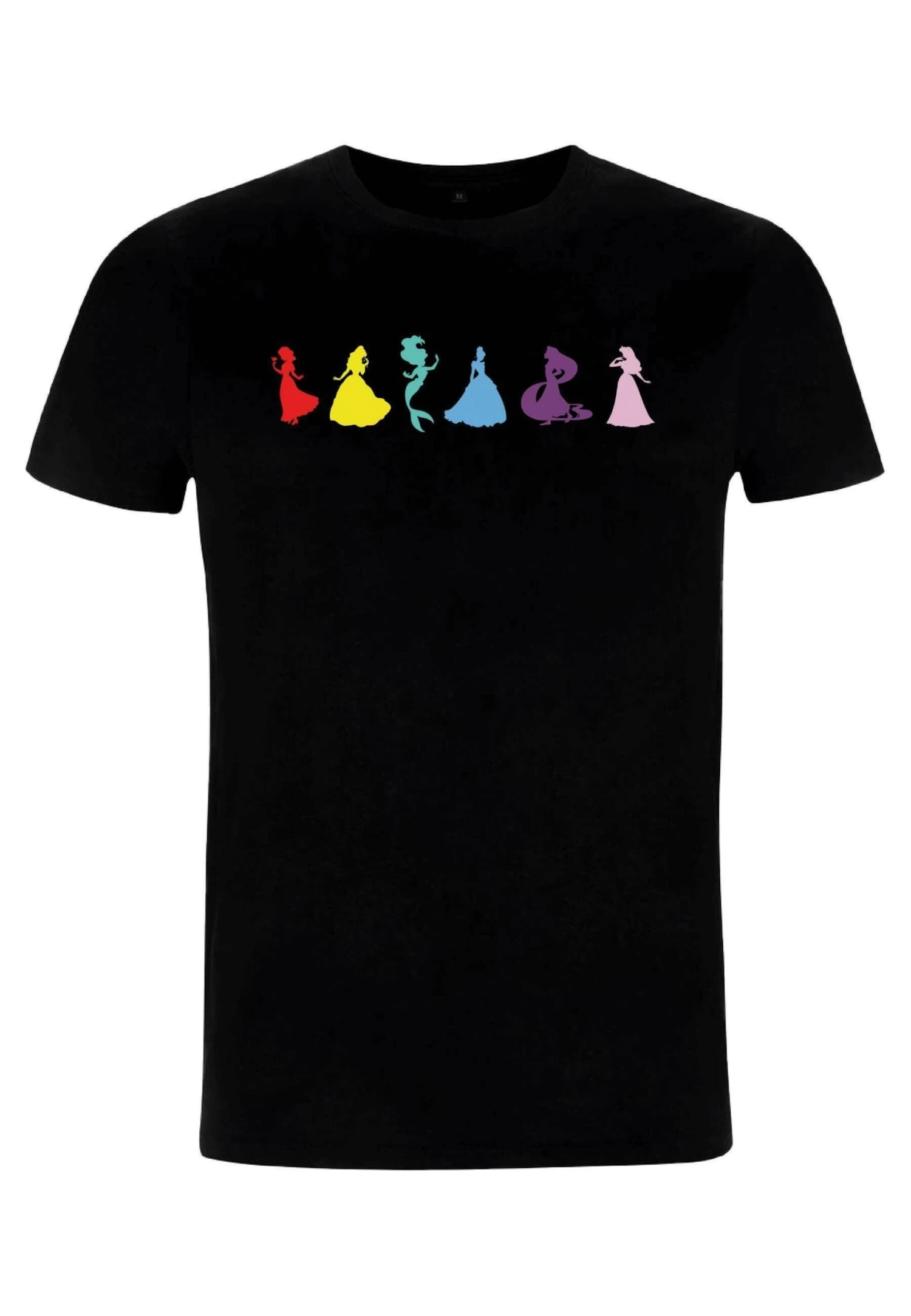 Disney Princess Ditsy Princess Unisex - T-Shirt Print - Black - Afbeelding 4