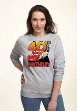 Disney Cars 2 Lightning Birthday 40 - Sweater - Heather Grey