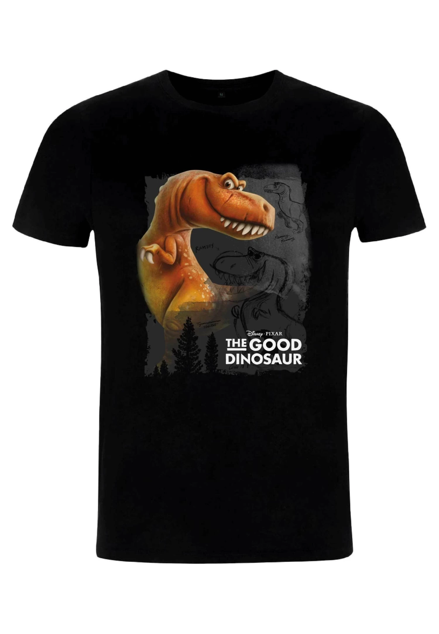 Disney The Good Dinosaur Ramsey Unisex - T-Shirt Print - Black - Afbeelding 4