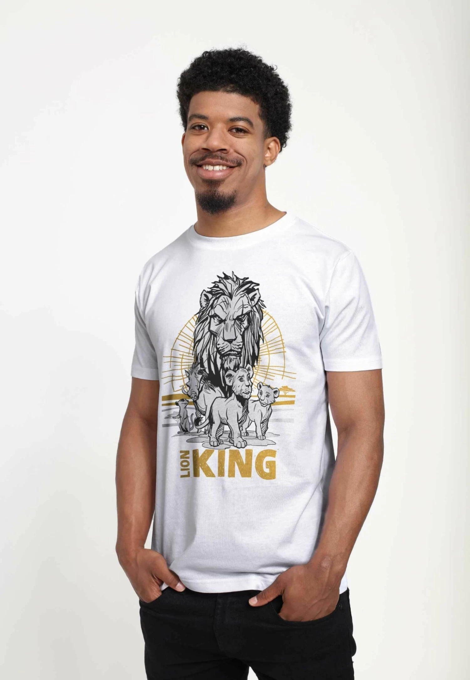 Disney Lion King Lion King Group Unisex - T-Shirt Print - White - Afbeelding 4