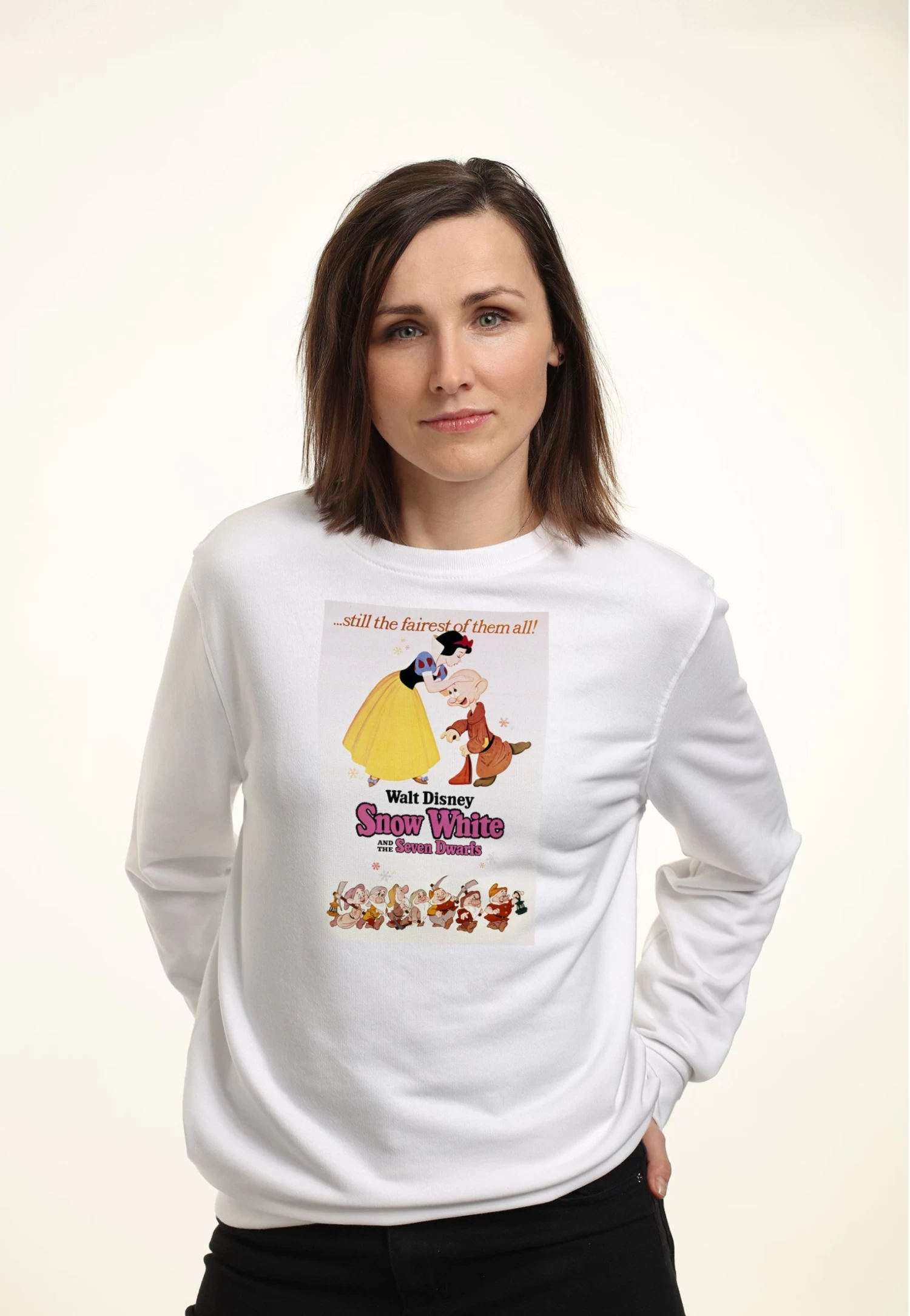 Disney Snow White Sw Poster - Sweater - White