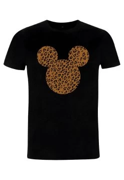 Disney Classic Mickey Cheetah Mouse - T-Shirt Print - Black