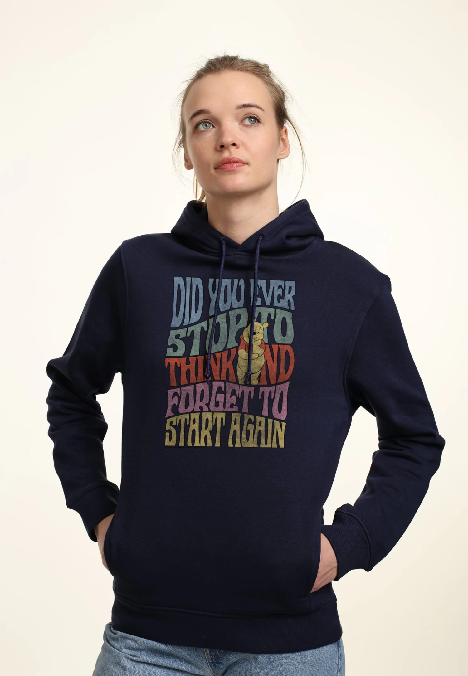 Disney Winnie The Pooh Did You Ever - Sweater - Navy Blue