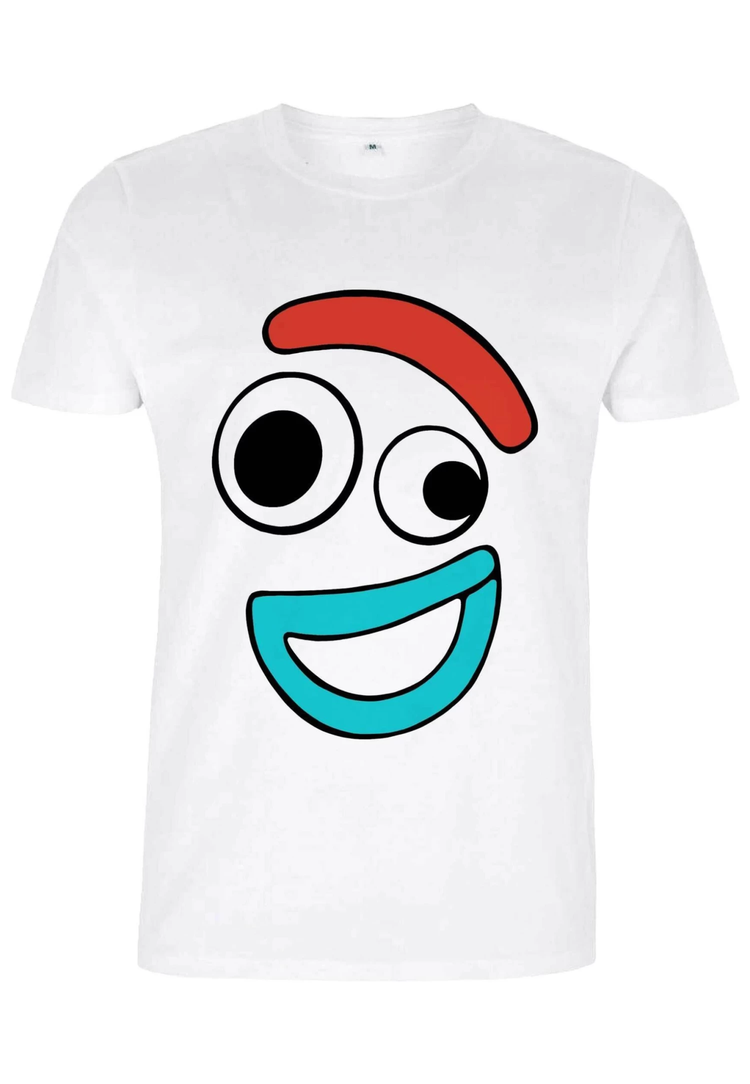 Disney Toy Story 4 Big Face Smiling Forky Unisex - T-Shirt Print - White - Afbeelding 5