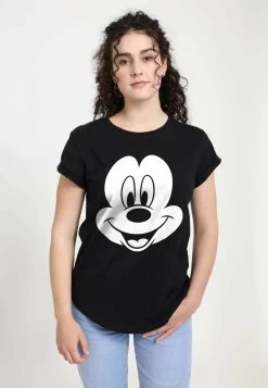 Disney Classic Mickey Big Face Mickey - T-Shirt Print - Black