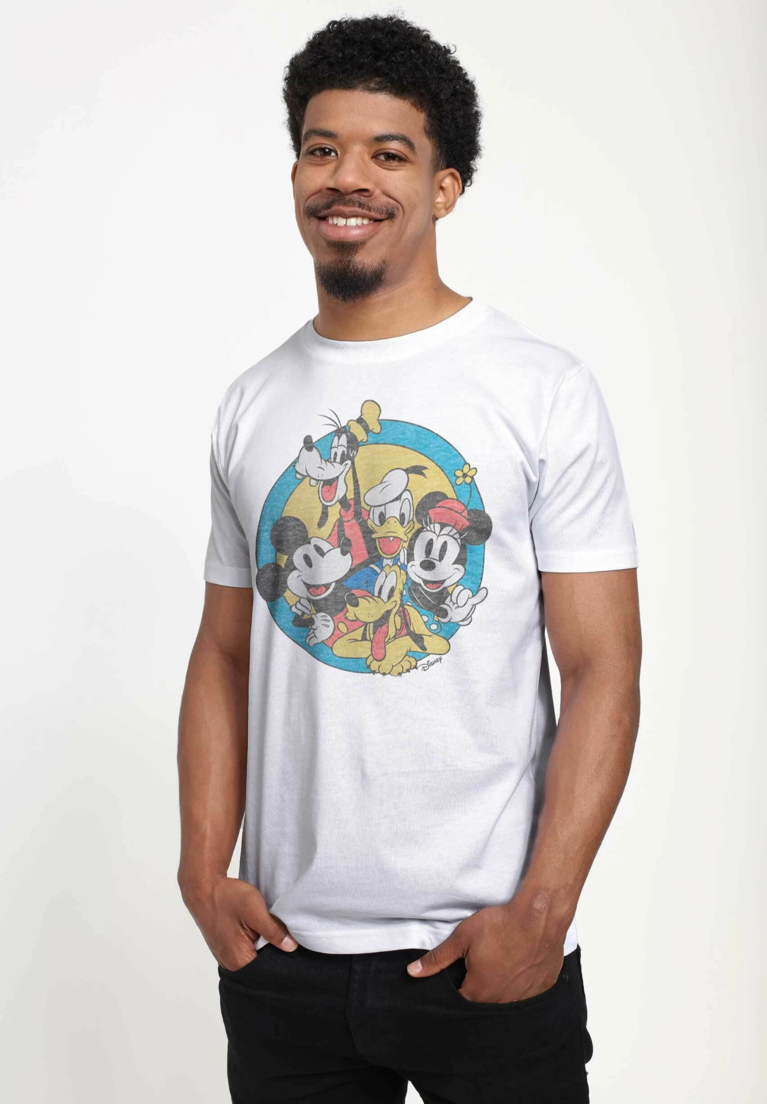 Disney Classic Mickey Original Buddies Unisex - T-Shirt Print - White - Afbeelding 3