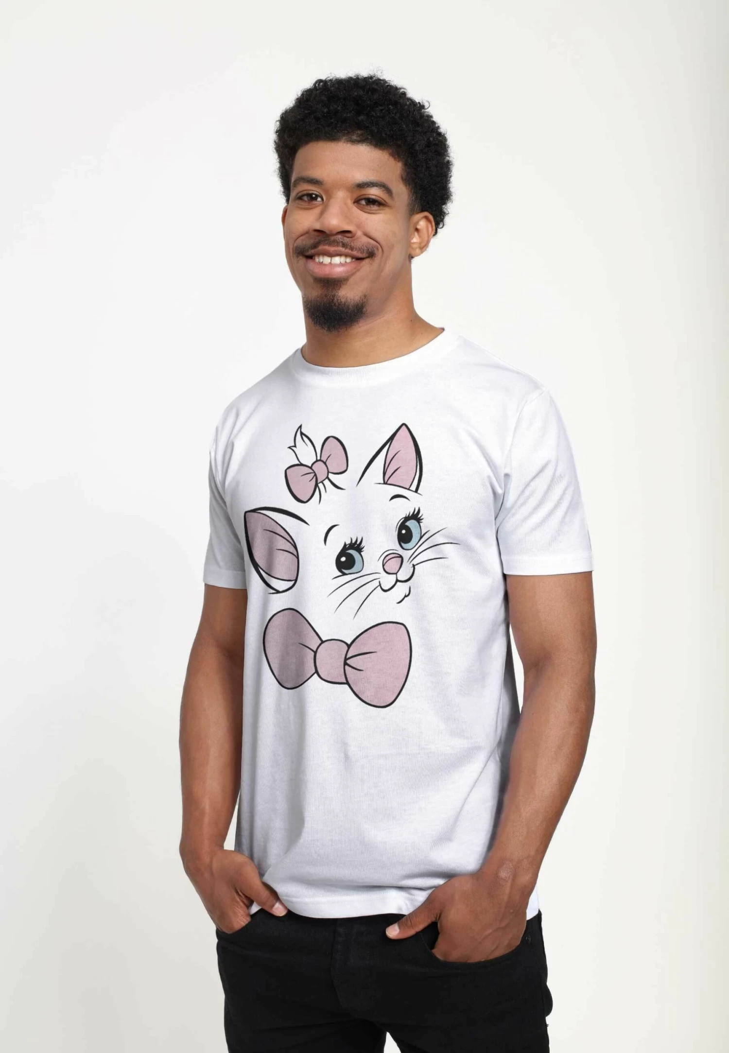 Disney The Aristocats Marie Big Face Unisex - T-Shirt Print - White - Afbeelding 4