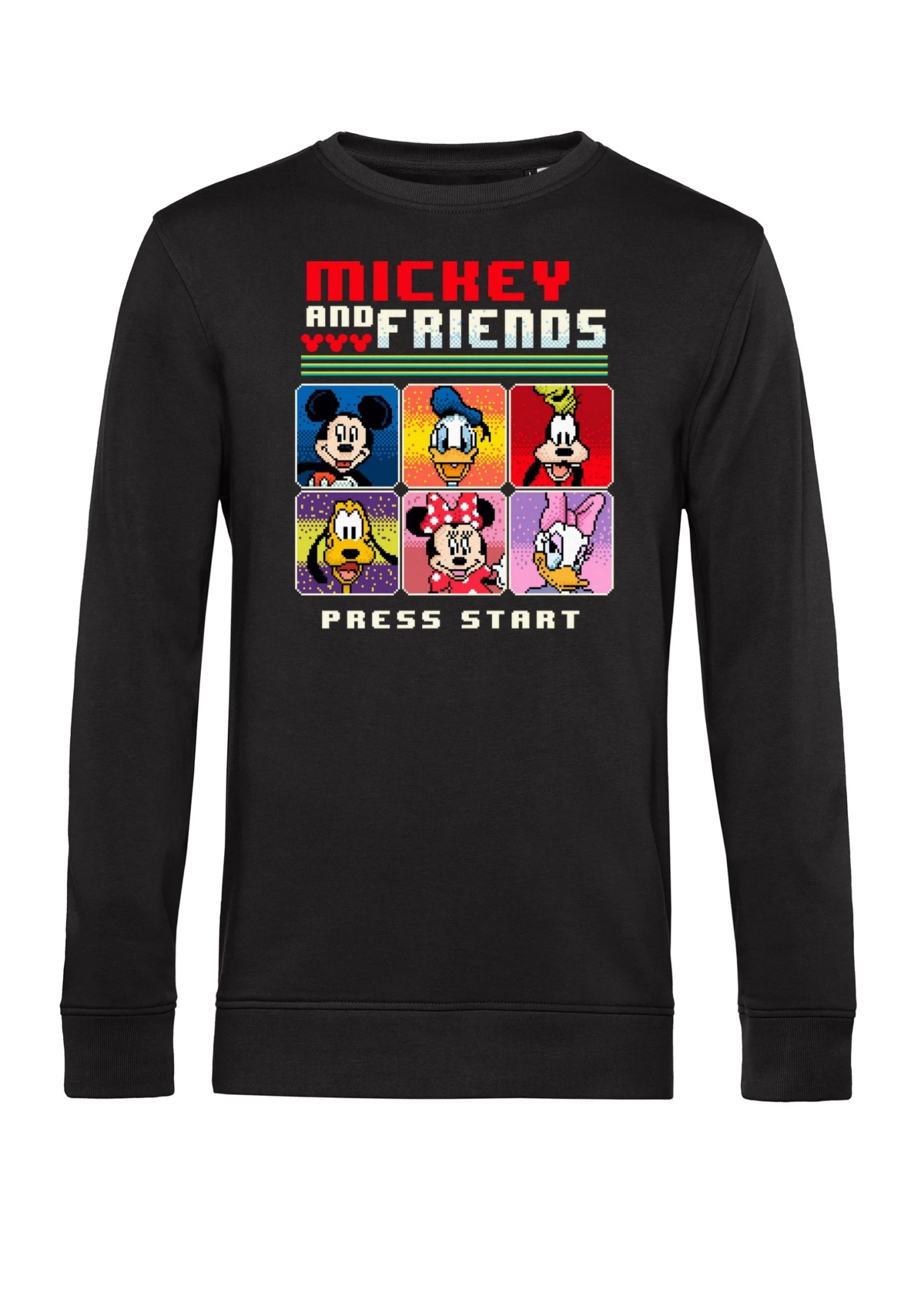 Disney Mickey Mouse Pixel Friends - Sweater - Black - Afbeelding 4