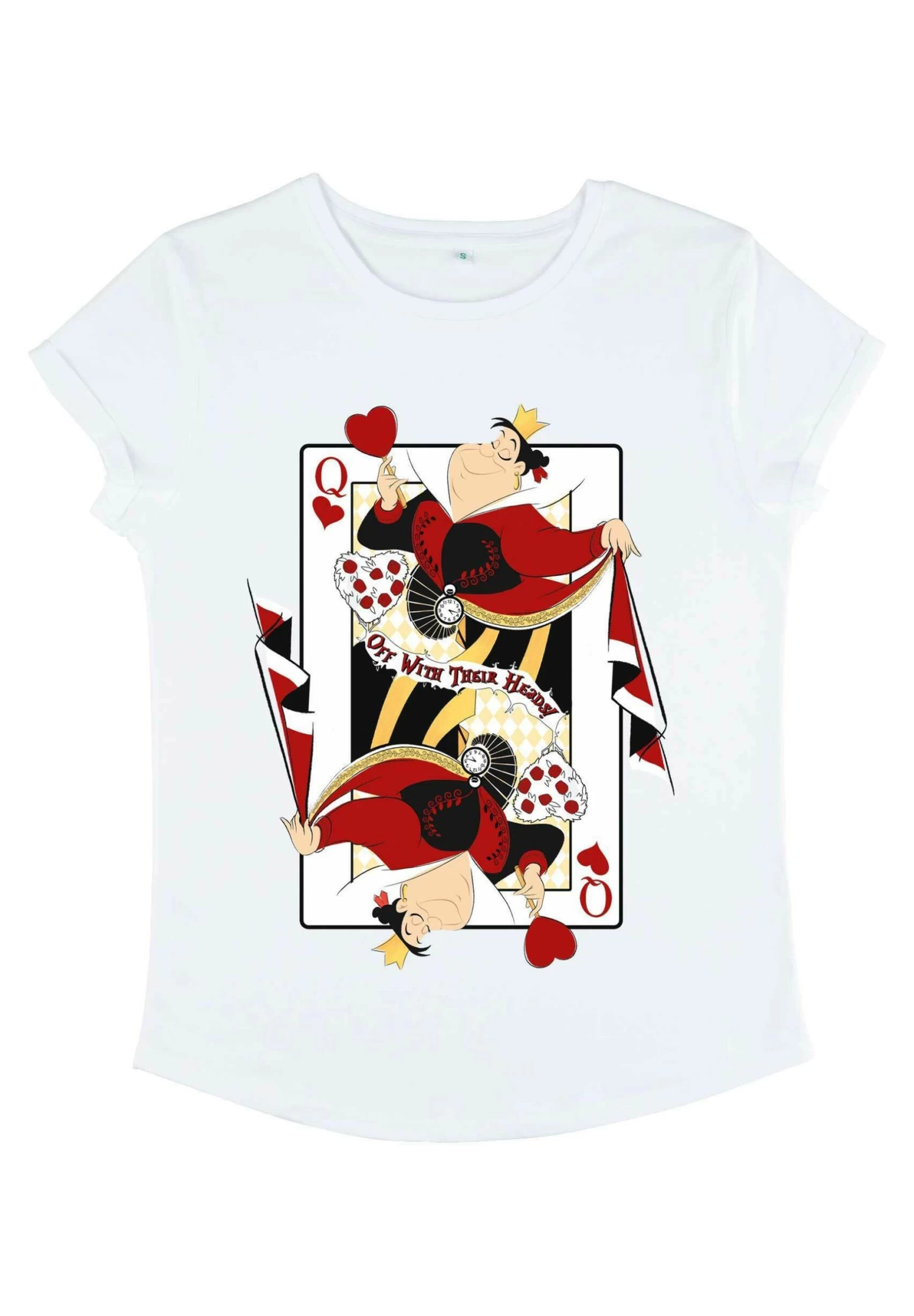 Disney Alice In Wonderland Queen Of Hearts - T-Shirt Print - White - Afbeelding 5