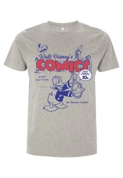 Disney Classic Mickey Donalds Comic Cover - T-Shirt Print - Melange Grey