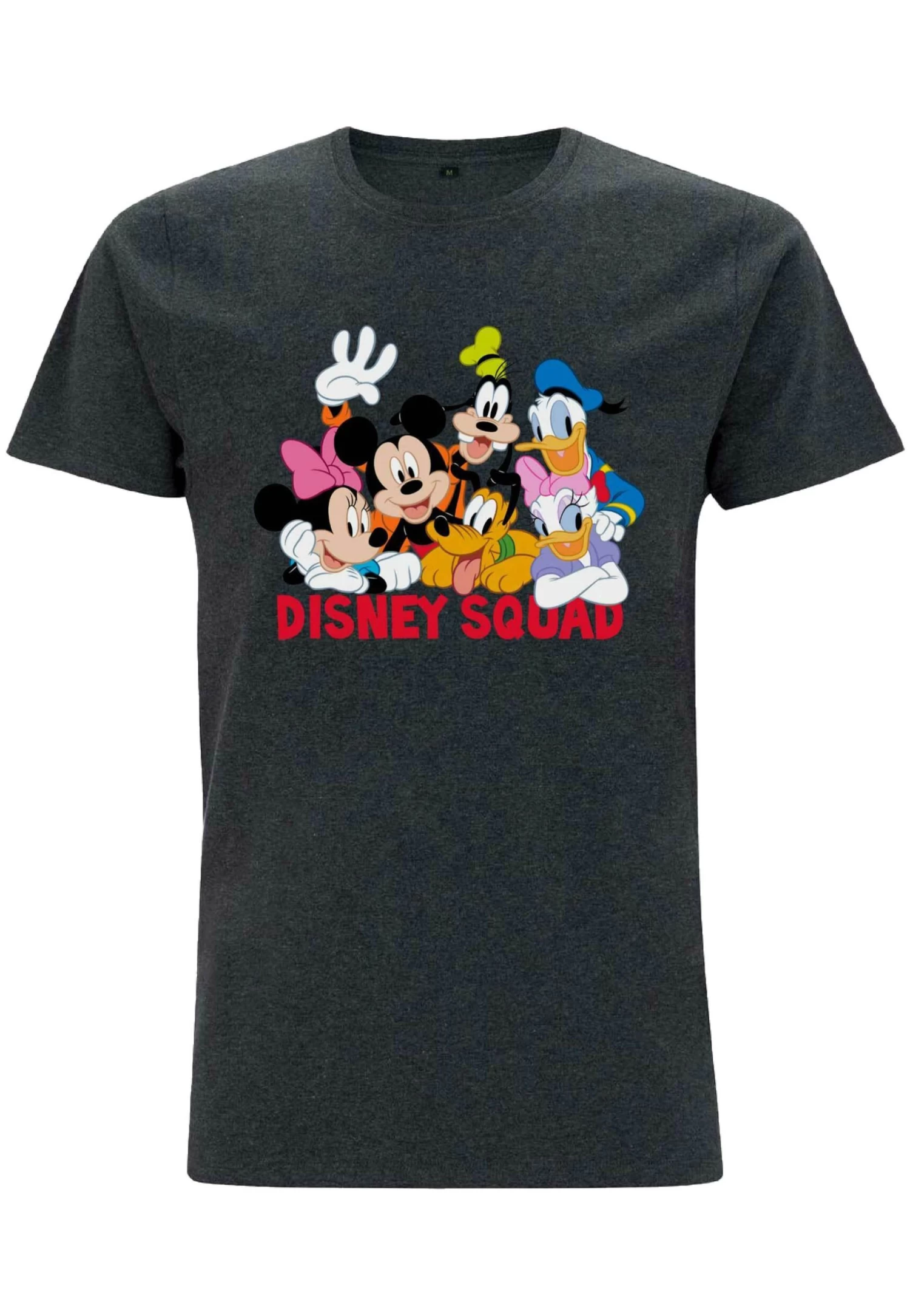 Mickey Classic Disney Squad Unisex - T-Shirt Print - Melange Black - Afbeelding 5