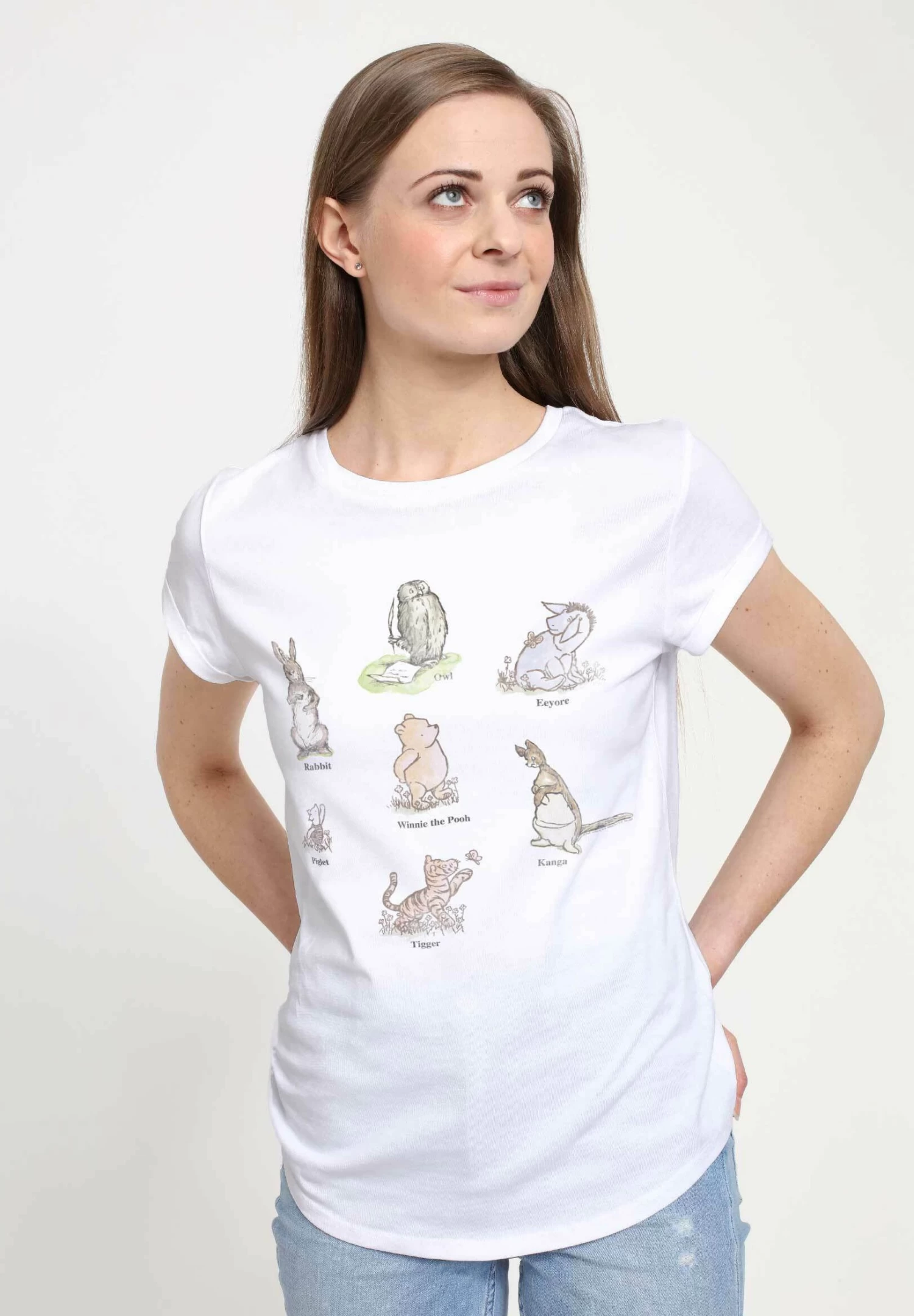 Disney Winnie The Pooh Winnie Poster - T-Shirt Print - White - Afbeelding 4
