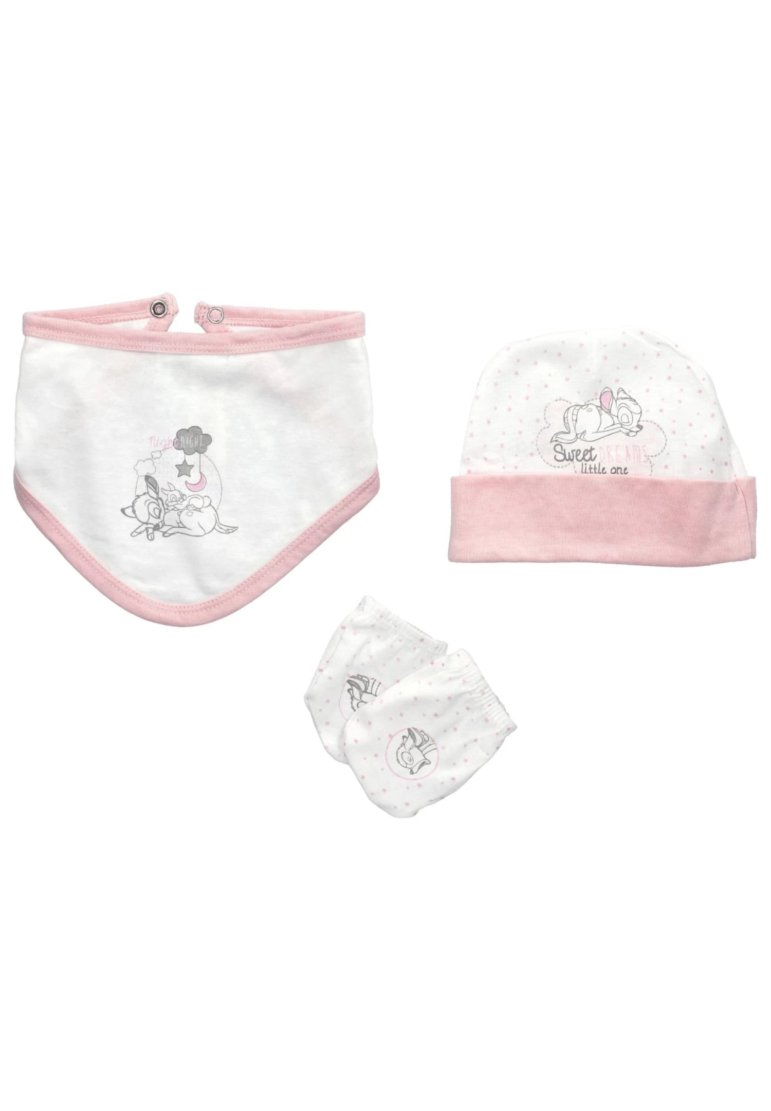 Disney 5Tlg Set Sweets Meets Disney - Pyjama - Weiß Rosa - Afbeelding 4