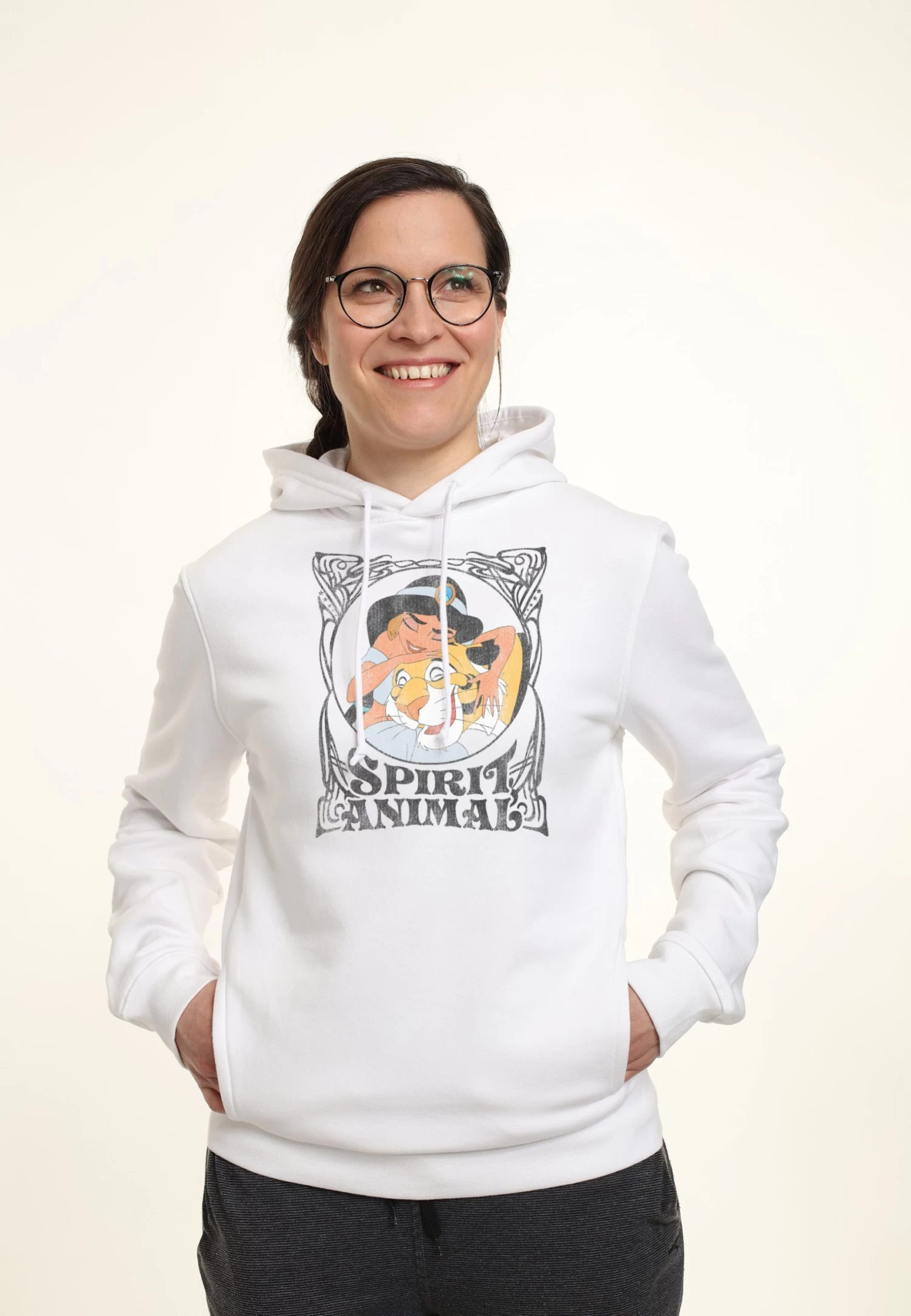 Disney Aladdin Spirit Animal V2 - Hoodie - White