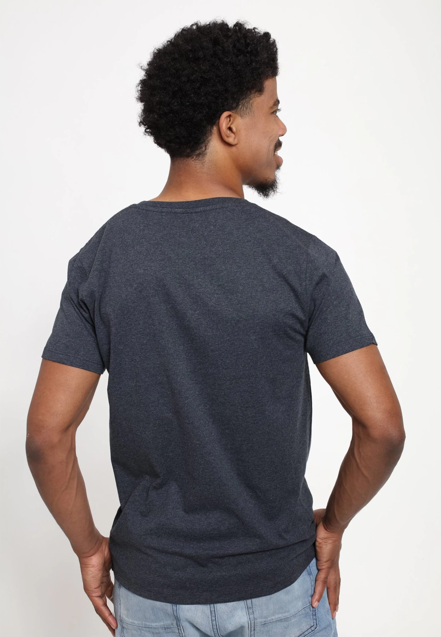 Mickey Classic Disney Squad Unisex - T-Shirt Print - Melange Black - Afbeelding 2