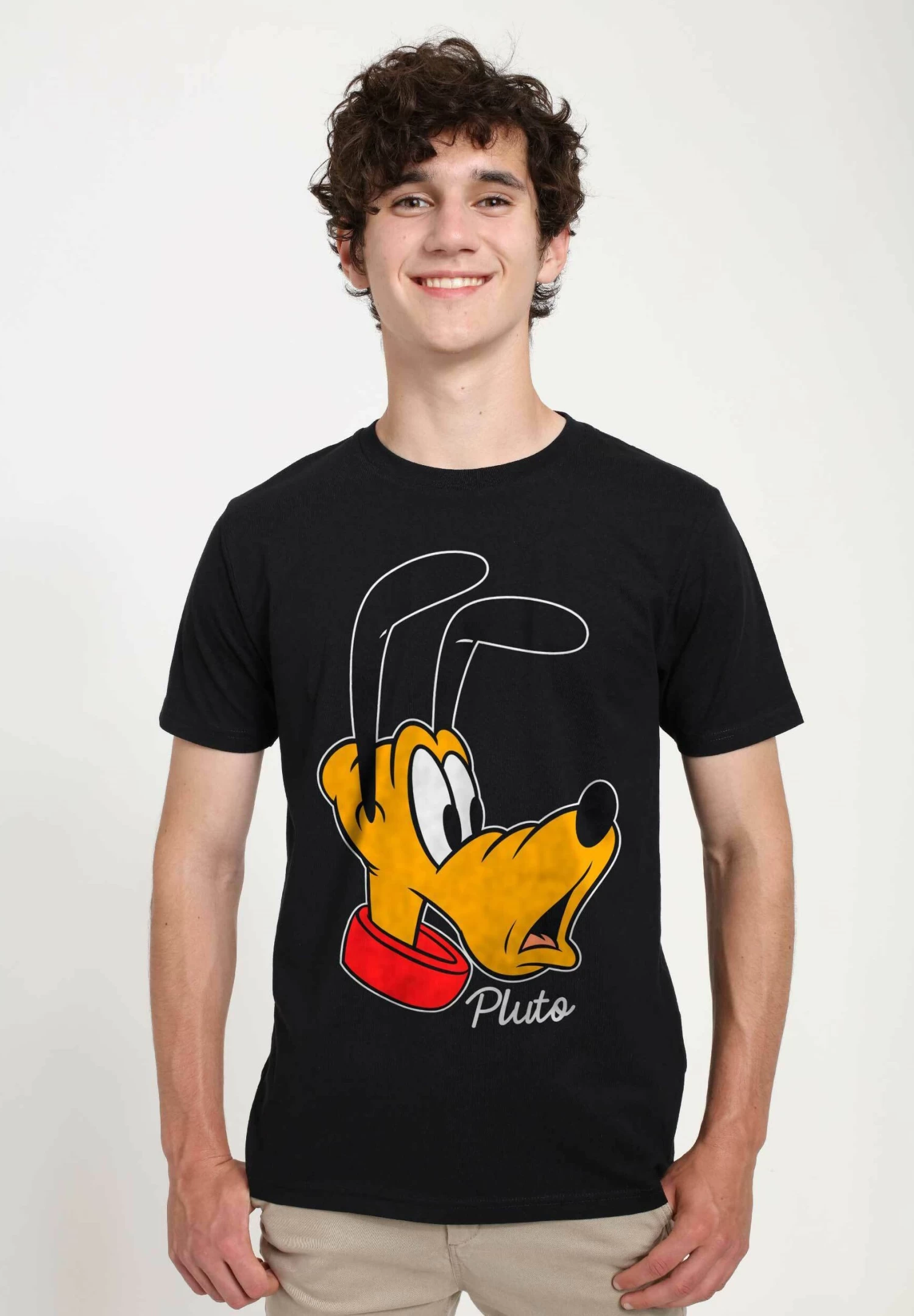 Disney Classics Mickey Classic - Pluto Big Face - T-Shirt Print - Black - Afbeelding 3