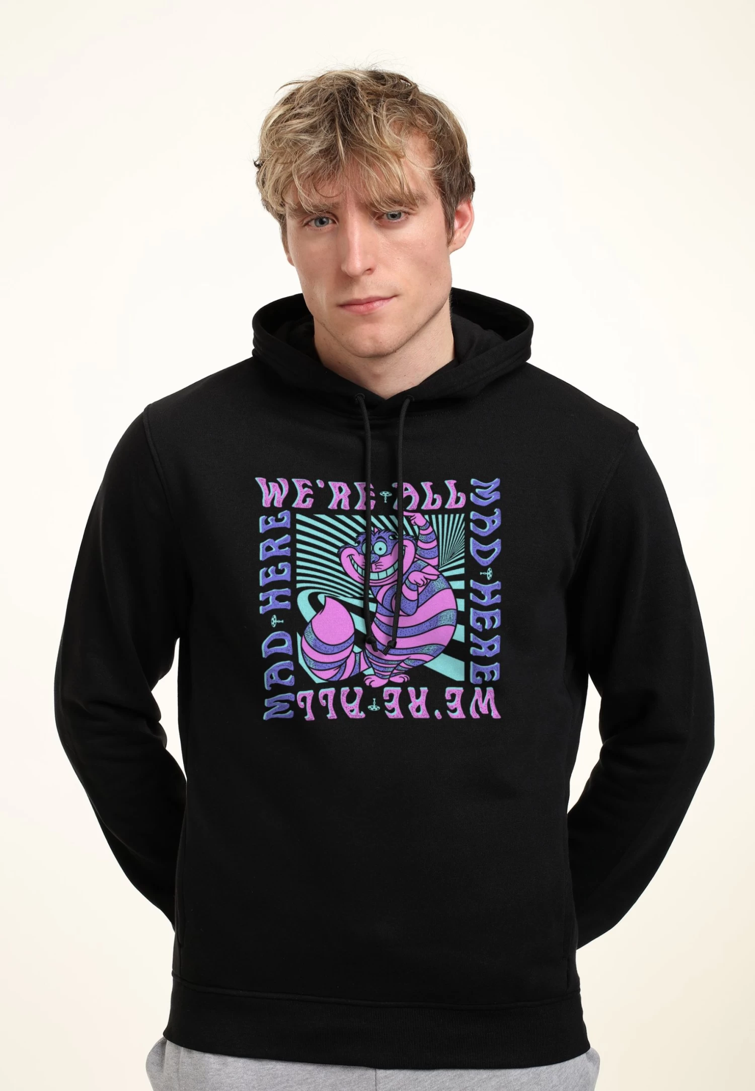 Disney Alice In Wonderland Mad Here Trip - Hoodie - Black - Afbeelding 3