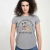 Disney Classic Mickey Mickey Dog Fill Lover - T-Shirt Print - Melange Grey