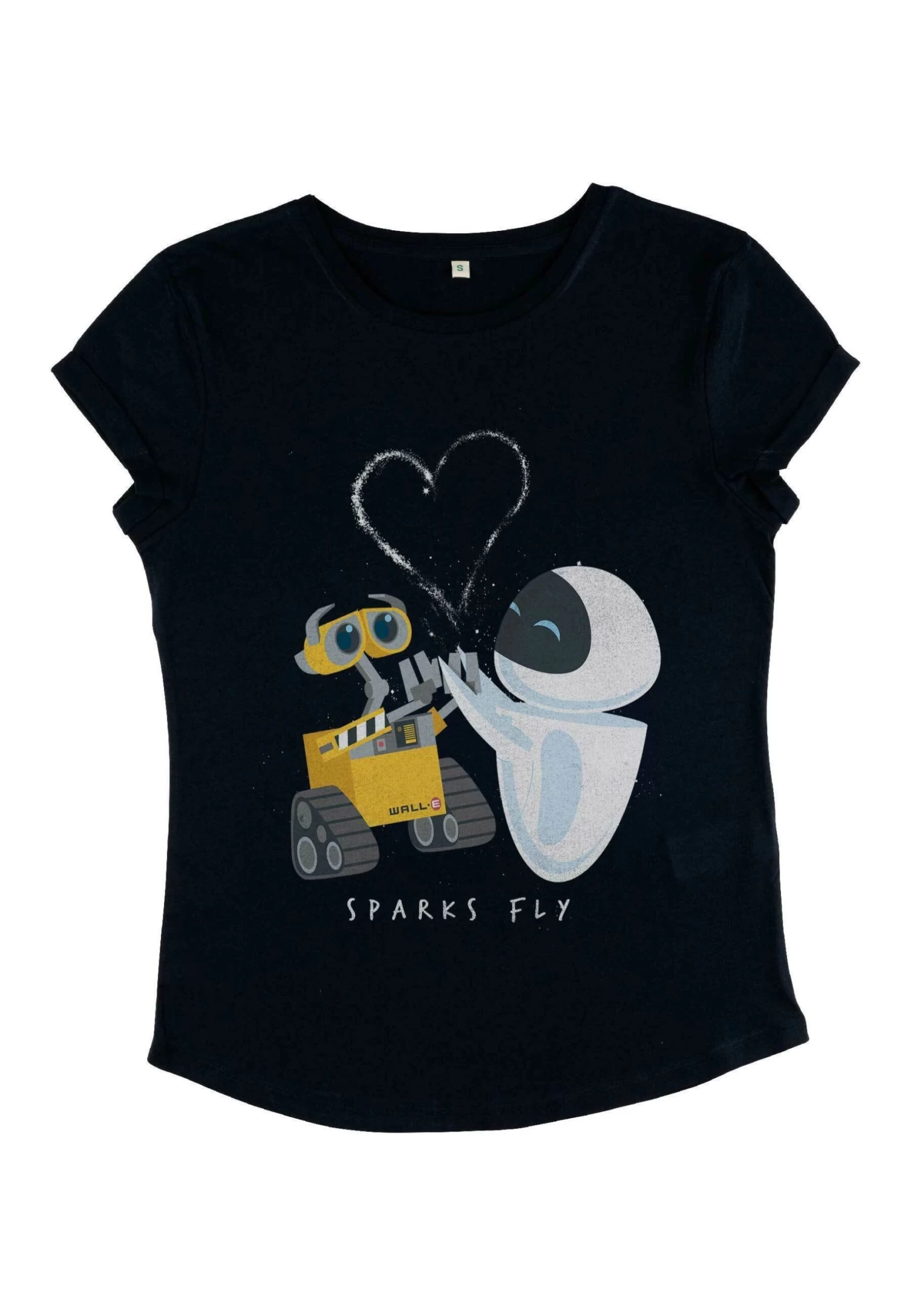 Disney Pixar Wall-E - Sparks Fly - T-Shirt Print - Navy Blue - Afbeelding 4
