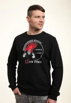 Disney Villains Relationship On Fire - Sweater - Black