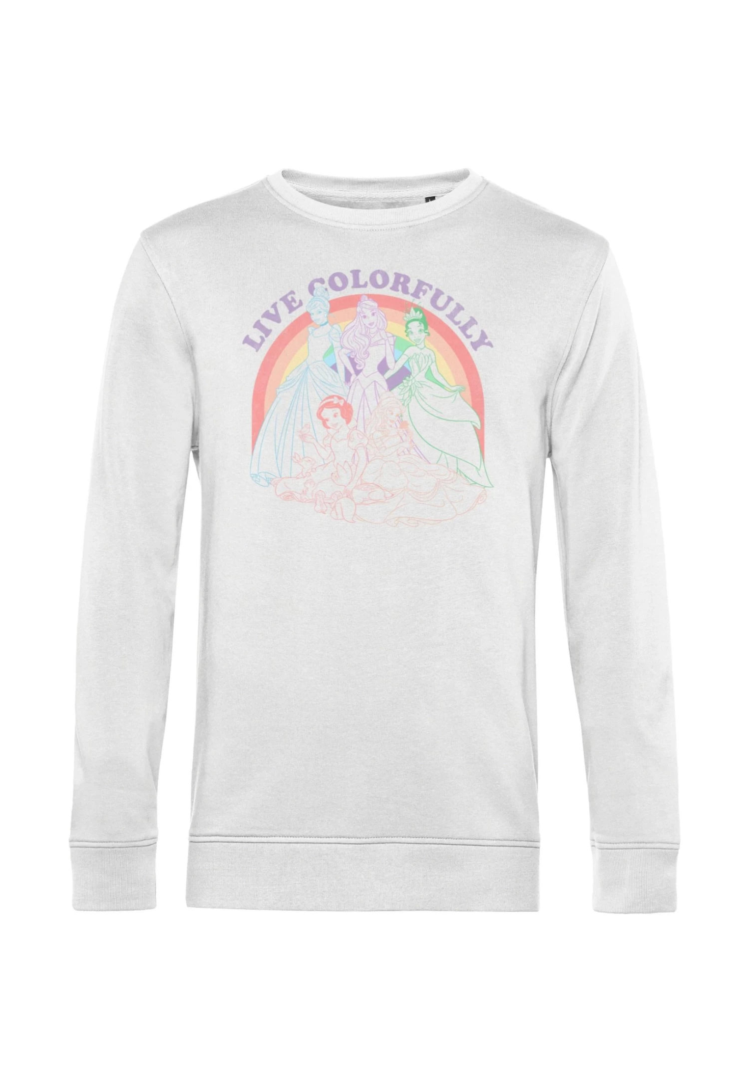 Disney Princesses Rainbow- Sweater - White - Afbeelding 4