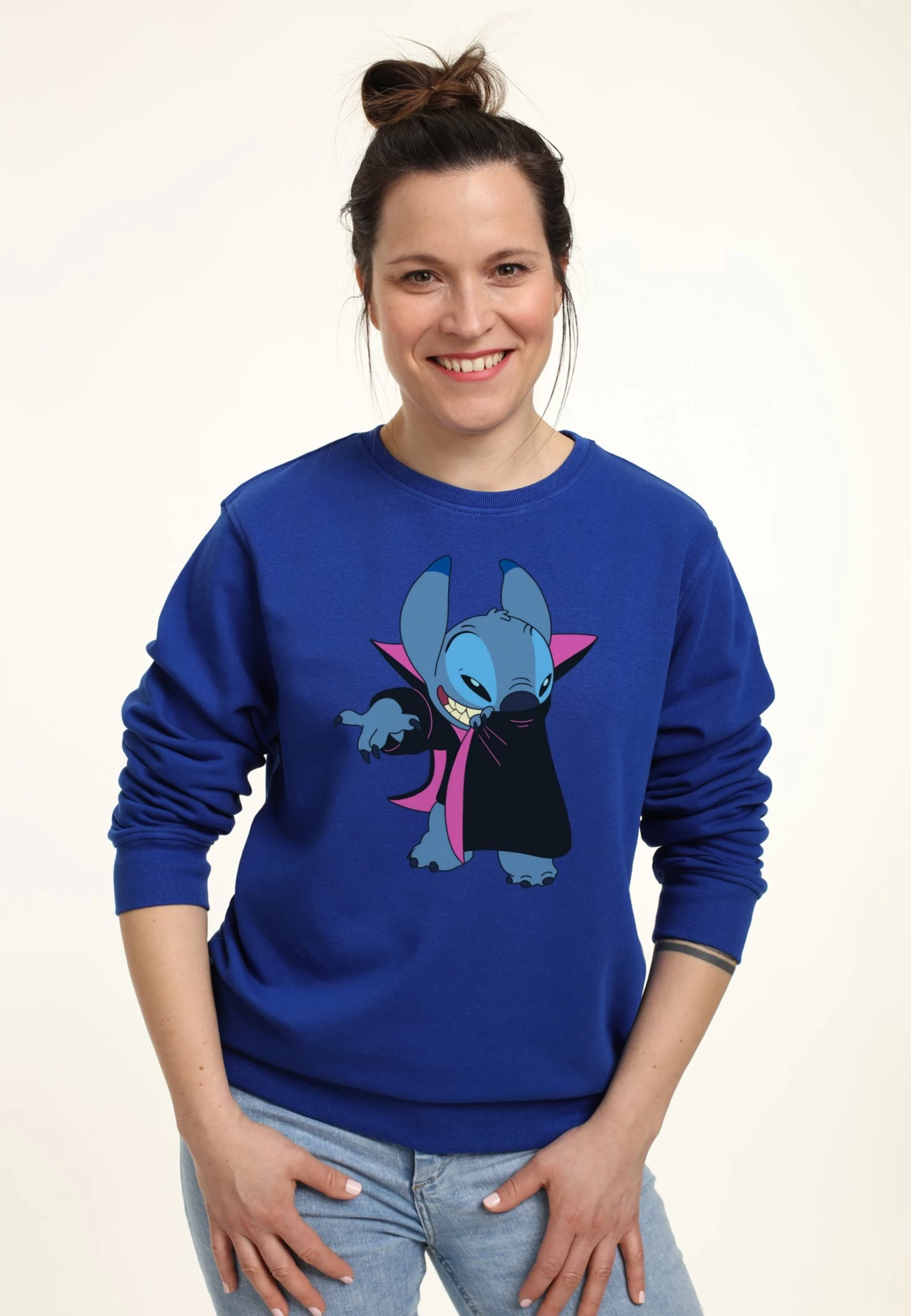 Disney Lilo & Stitch Vampire Stitch - Sweater - Royal Blue - Afbeelding 3
