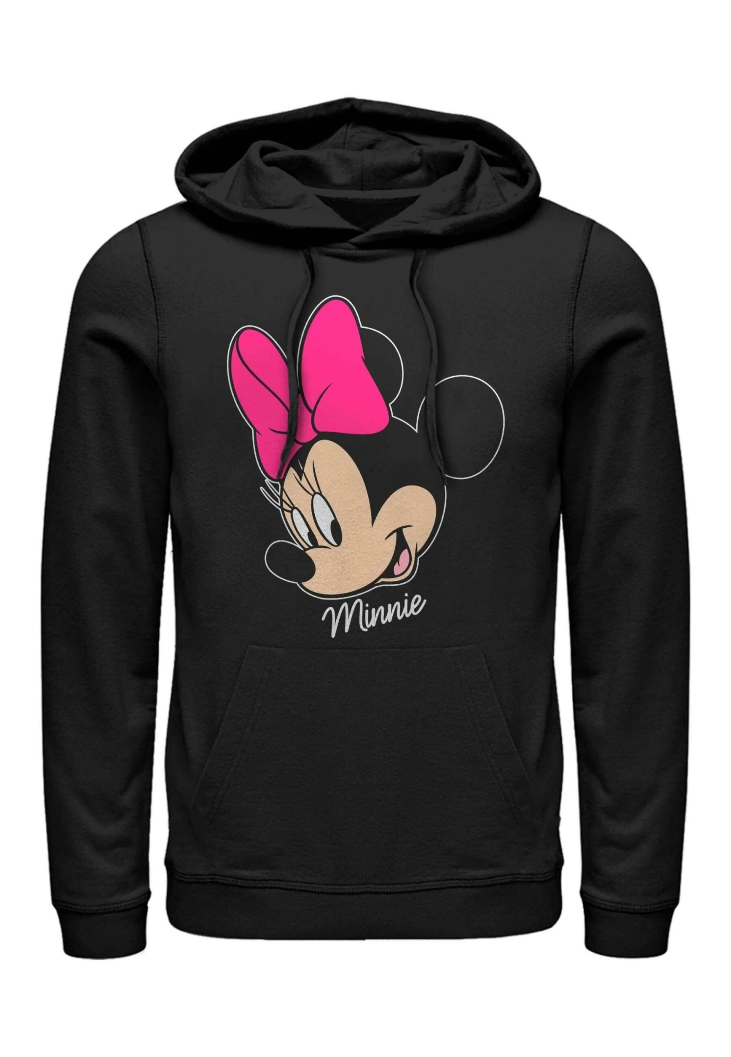Disney Classic Mickey Minnie Big Face - Hoodie - Black