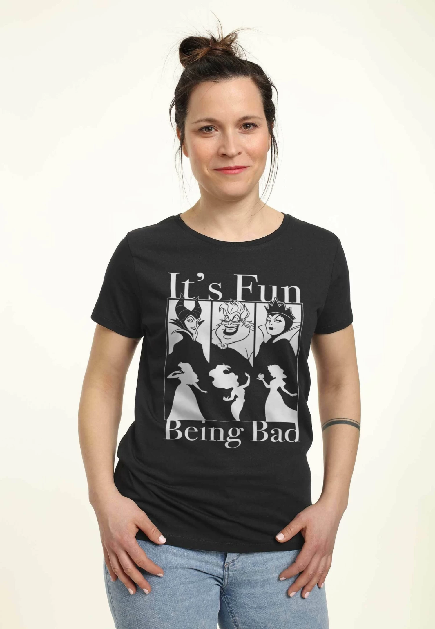 Disney Villains Bad Fun - T-Shirt Print - Black