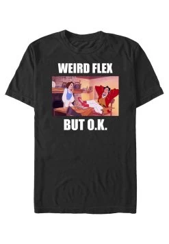Disney Beauty The Beast Gaston Weird Flex Meme - T-Shirt Print - Black