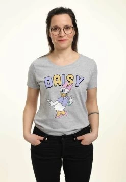 Disney Classic Mickey Daisy Duck - T-Shirt Print - Heather Grey