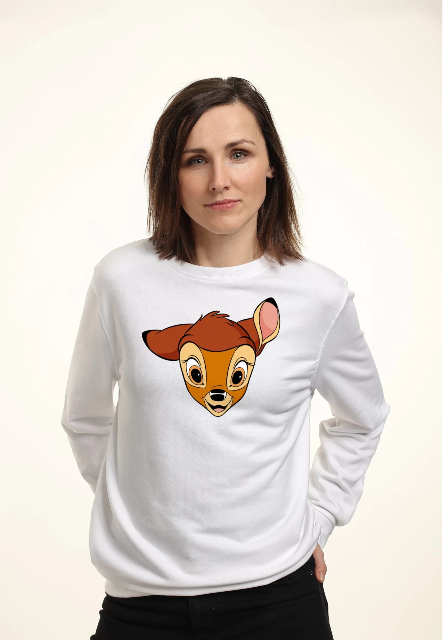 Disney Bambi Big Face - Sweater - White