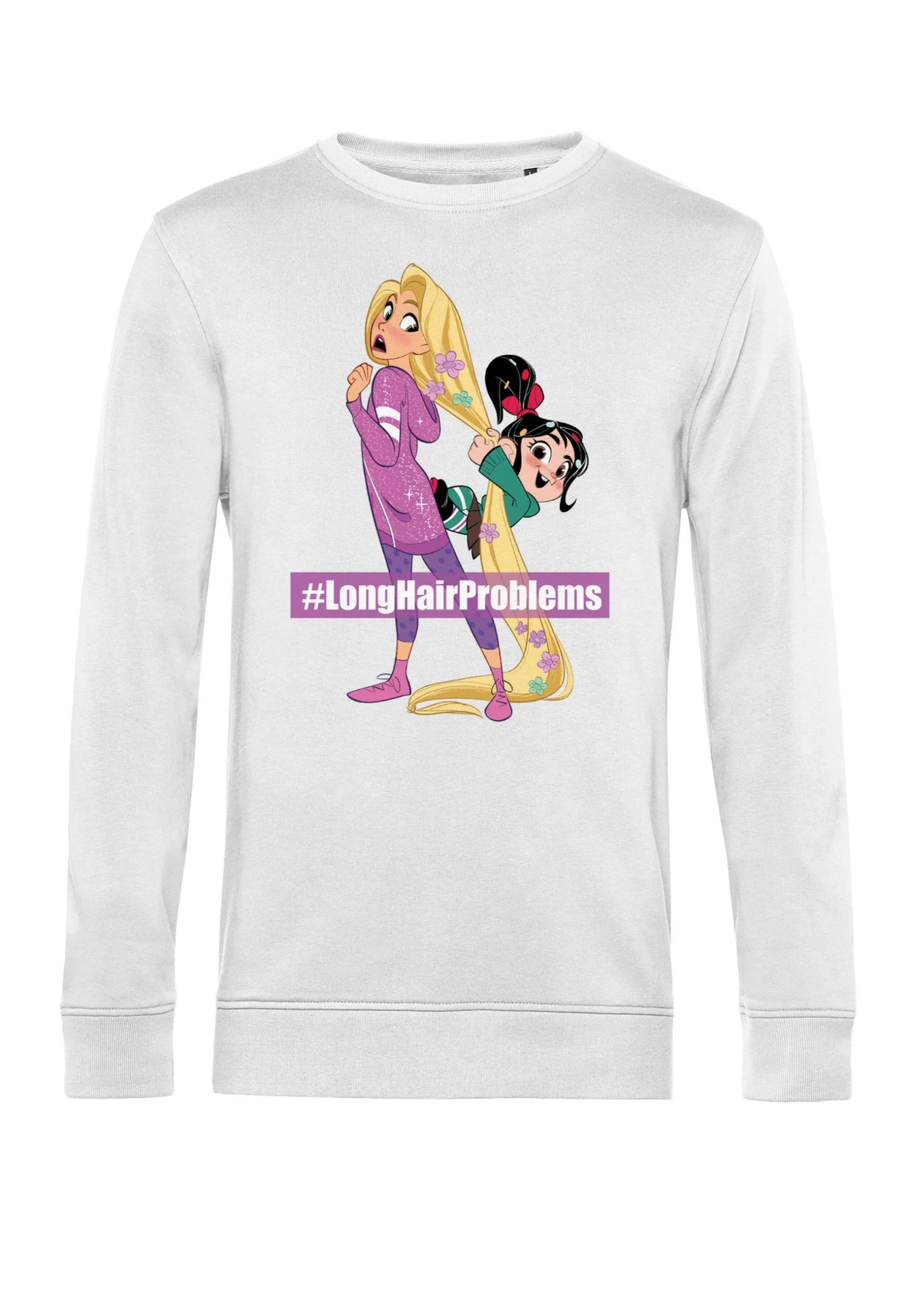 Disney Wreck-It Ralph 2 Long Hair Rapunzel Vanellope - Sweater - White - Afbeelding 4