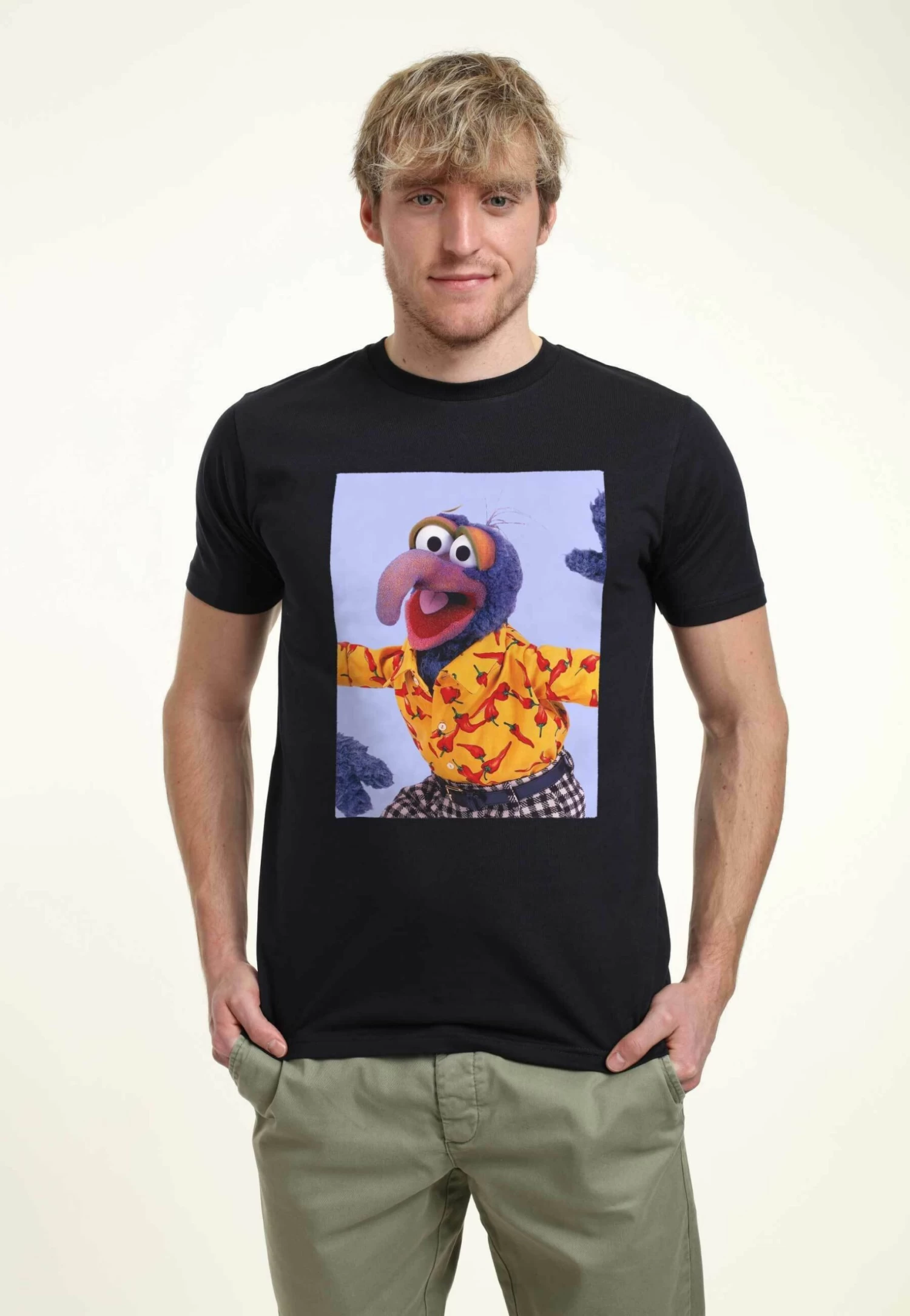 Disney Muppets Gonzo Meme Unisex - T-Shirt Print - Navy Blue