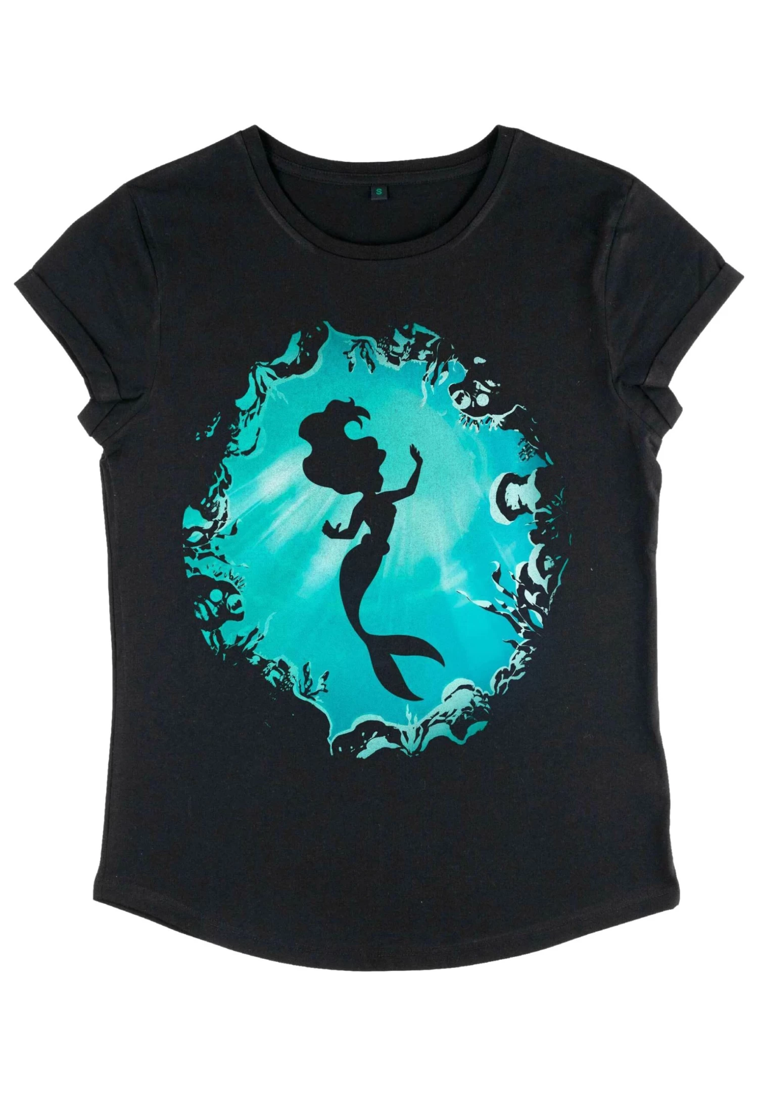 Disney The Little Mermaid Ariels Grotto - T-Shirt Print - Black - Afbeelding 5