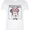 Disney Classic Mickey Boxed Minnie - T-Shirt Print - White