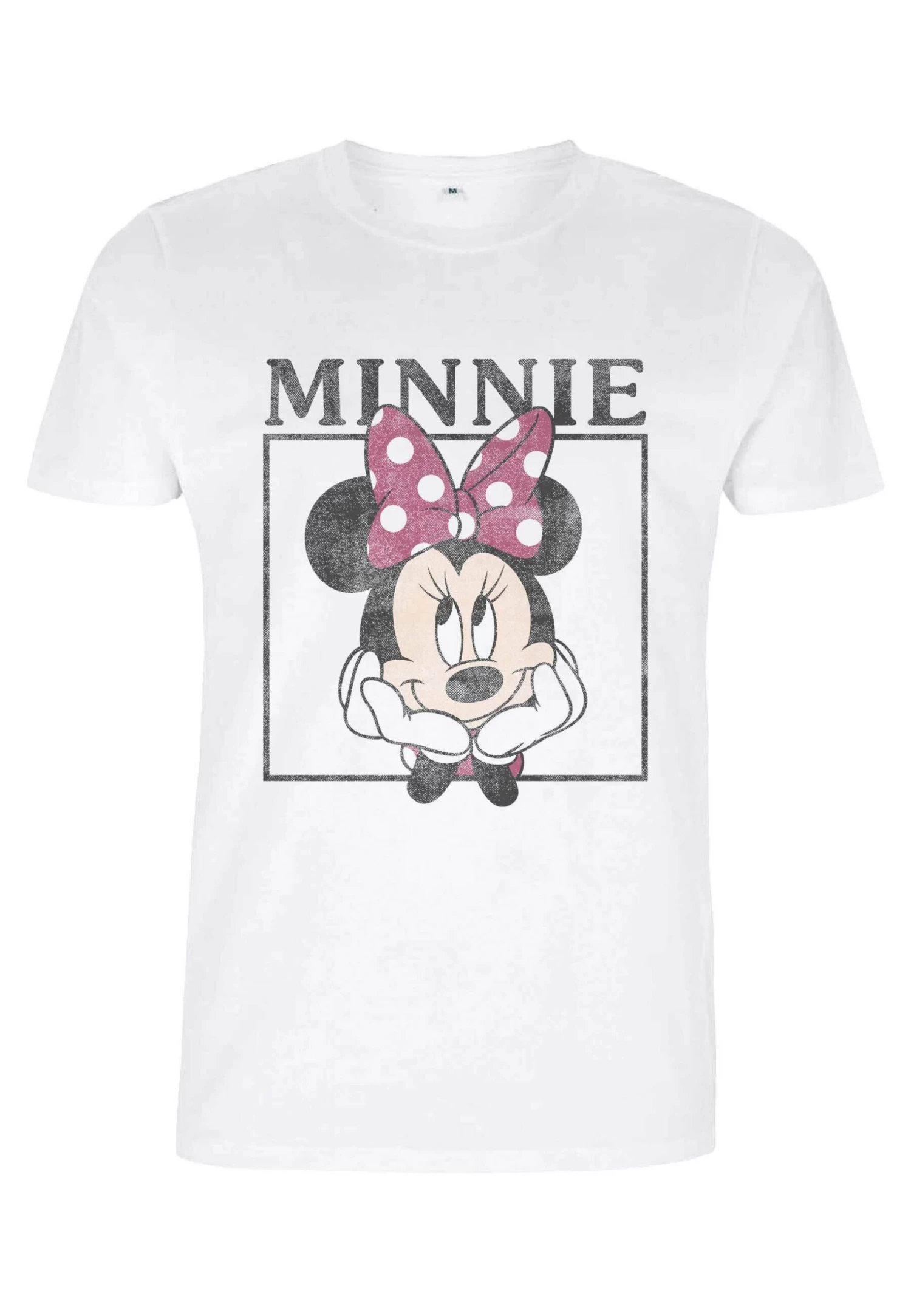 Disney Classic Mickey Boxed Minnie - T-Shirt Print - White