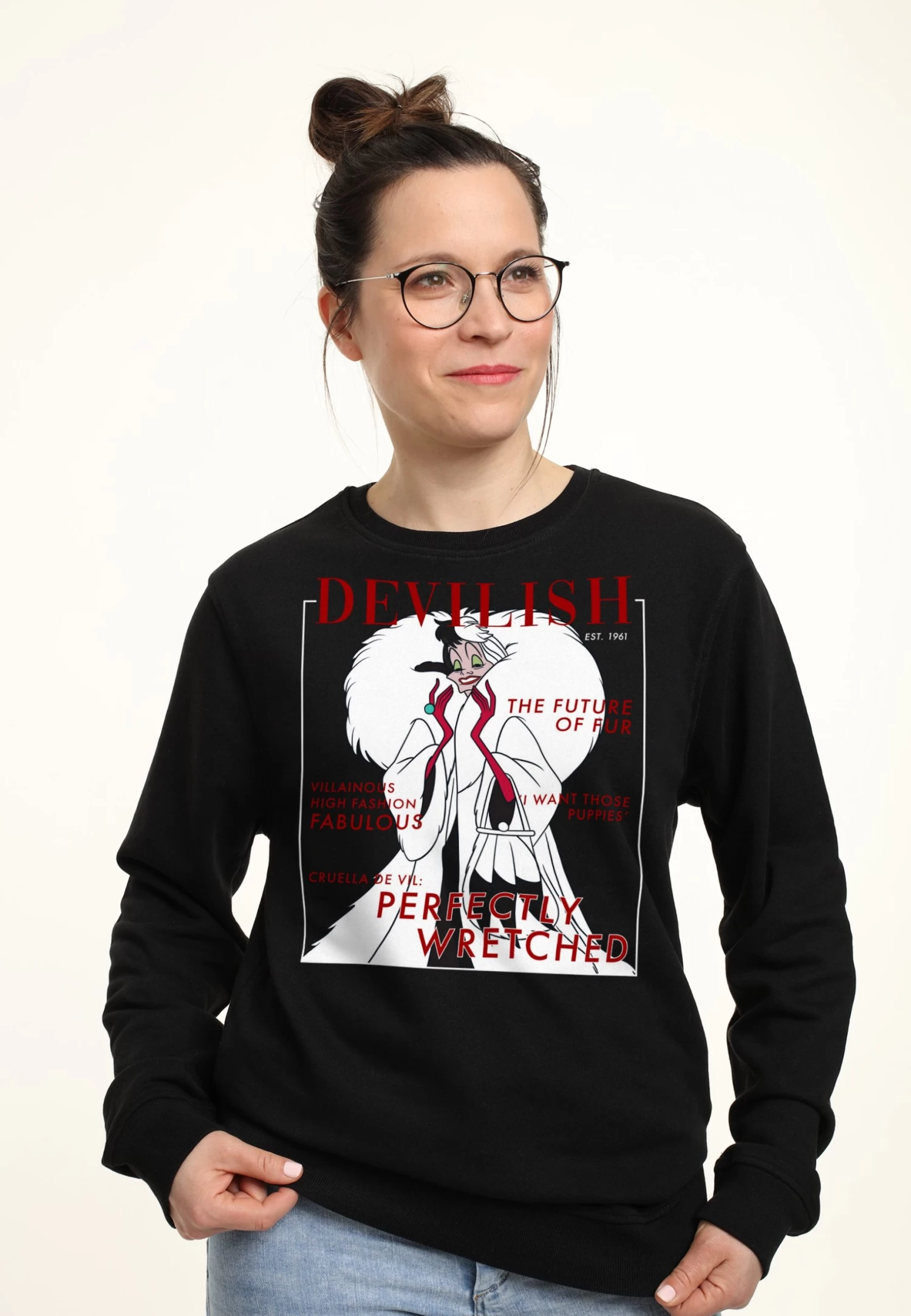 Disney Villains Cruella Vogue - Sweater - Black - Afbeelding 3