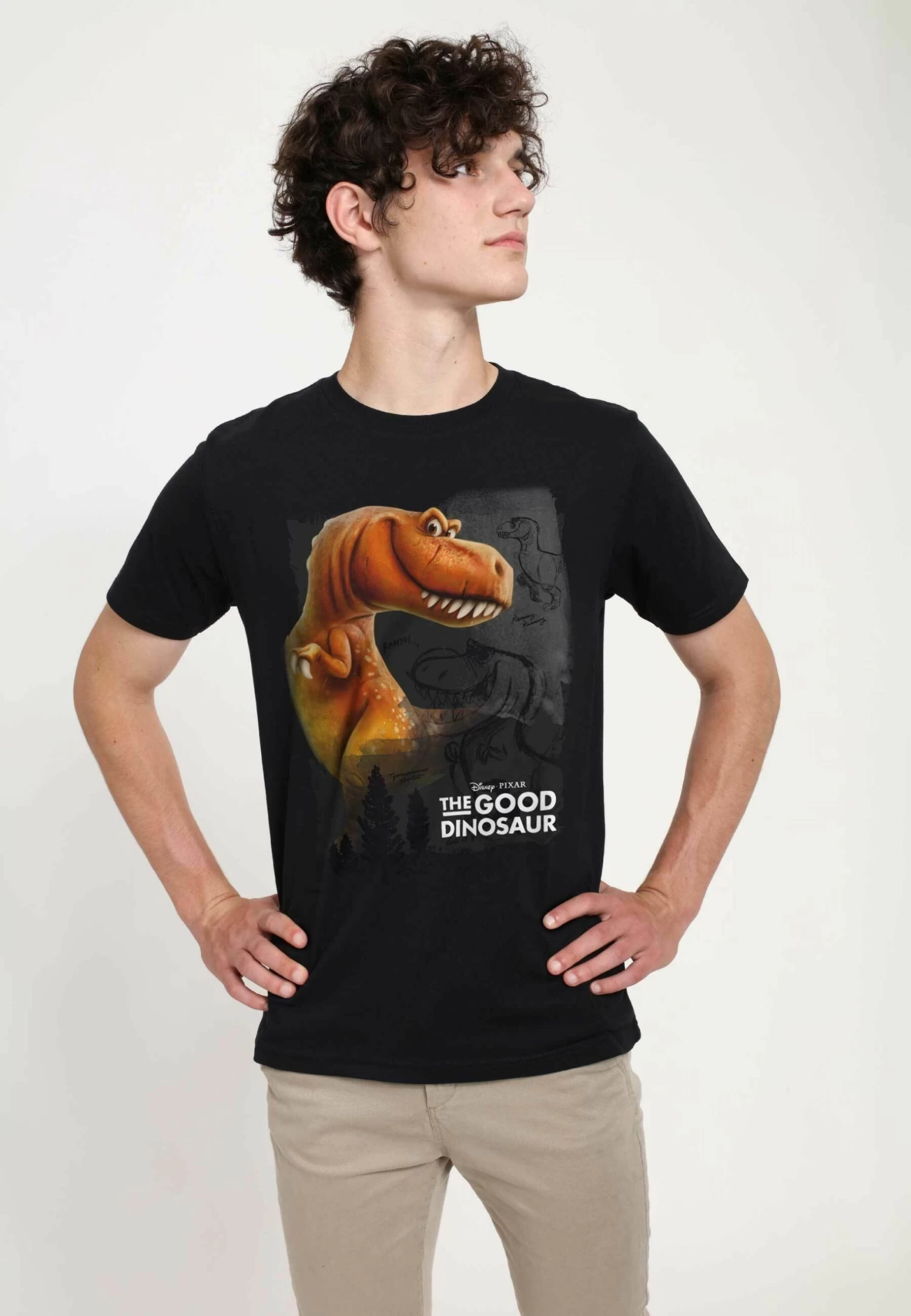 Disney The Good Dinosaur Ramsey Unisex - T-Shirt Print - Black - Afbeelding 3