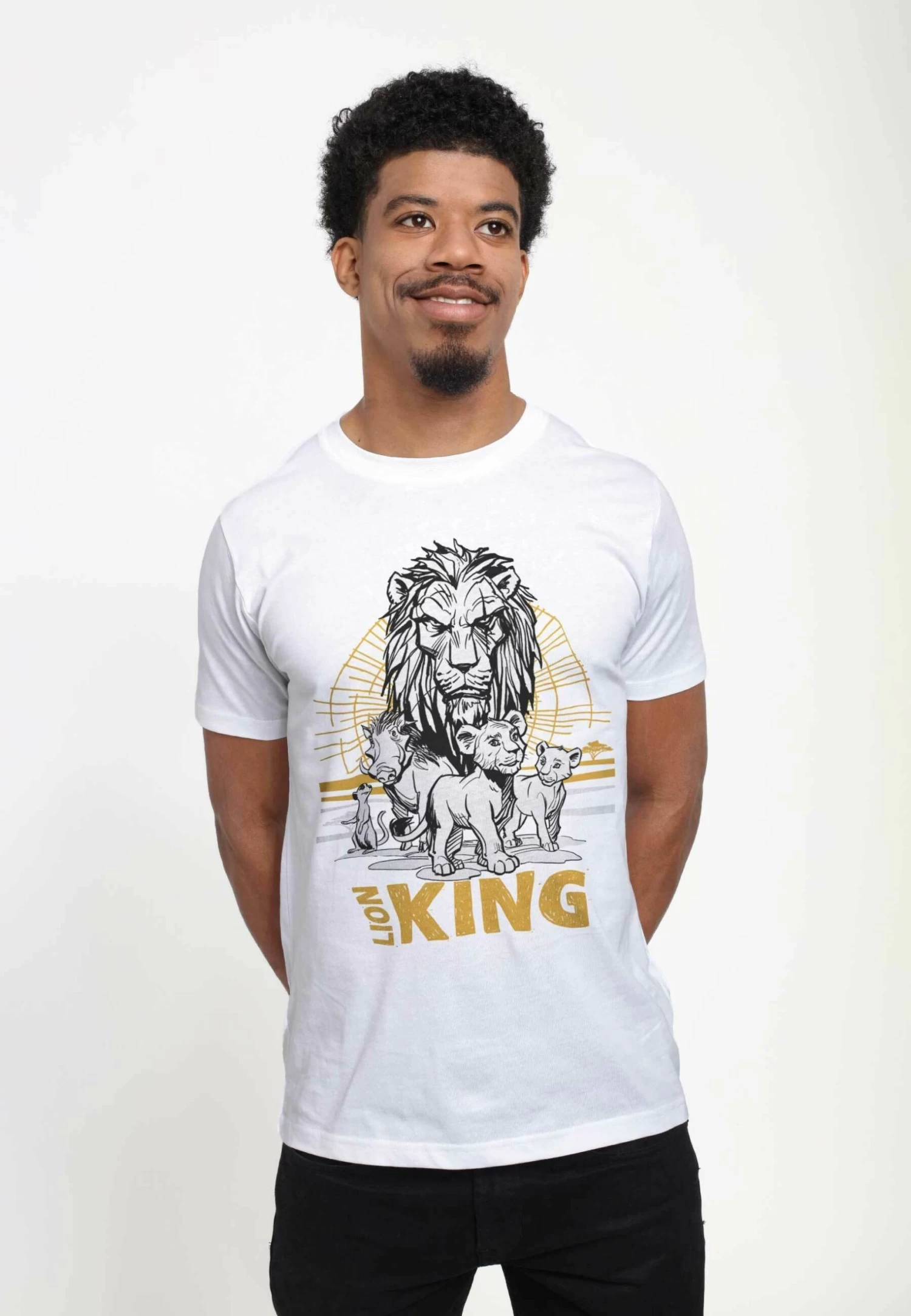 Disney Lion King Lion King Group Unisex - T-Shirt Print - White - Afbeelding 3